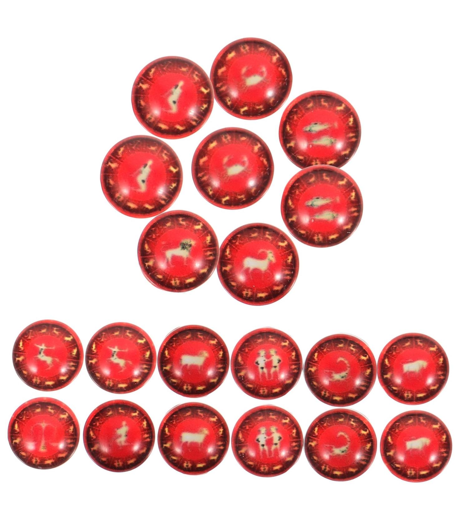 TEHAUX 100 pcs 12 Glass football jewelry making beads bra earring making flatback charms for jewelry making Charm charm zodiac charms for jewelry making round key chain sweater - Buy Online on GoSupps.com