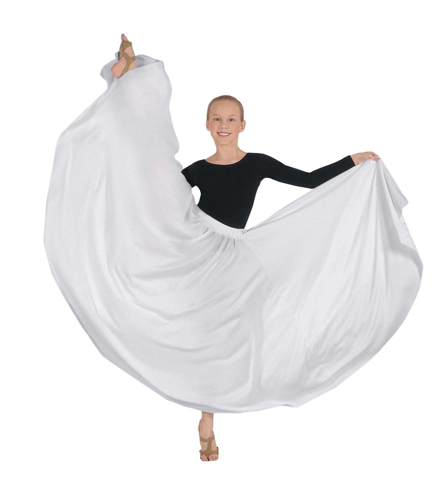 Eurotard Girls' 13674c Child Skirt One Size White