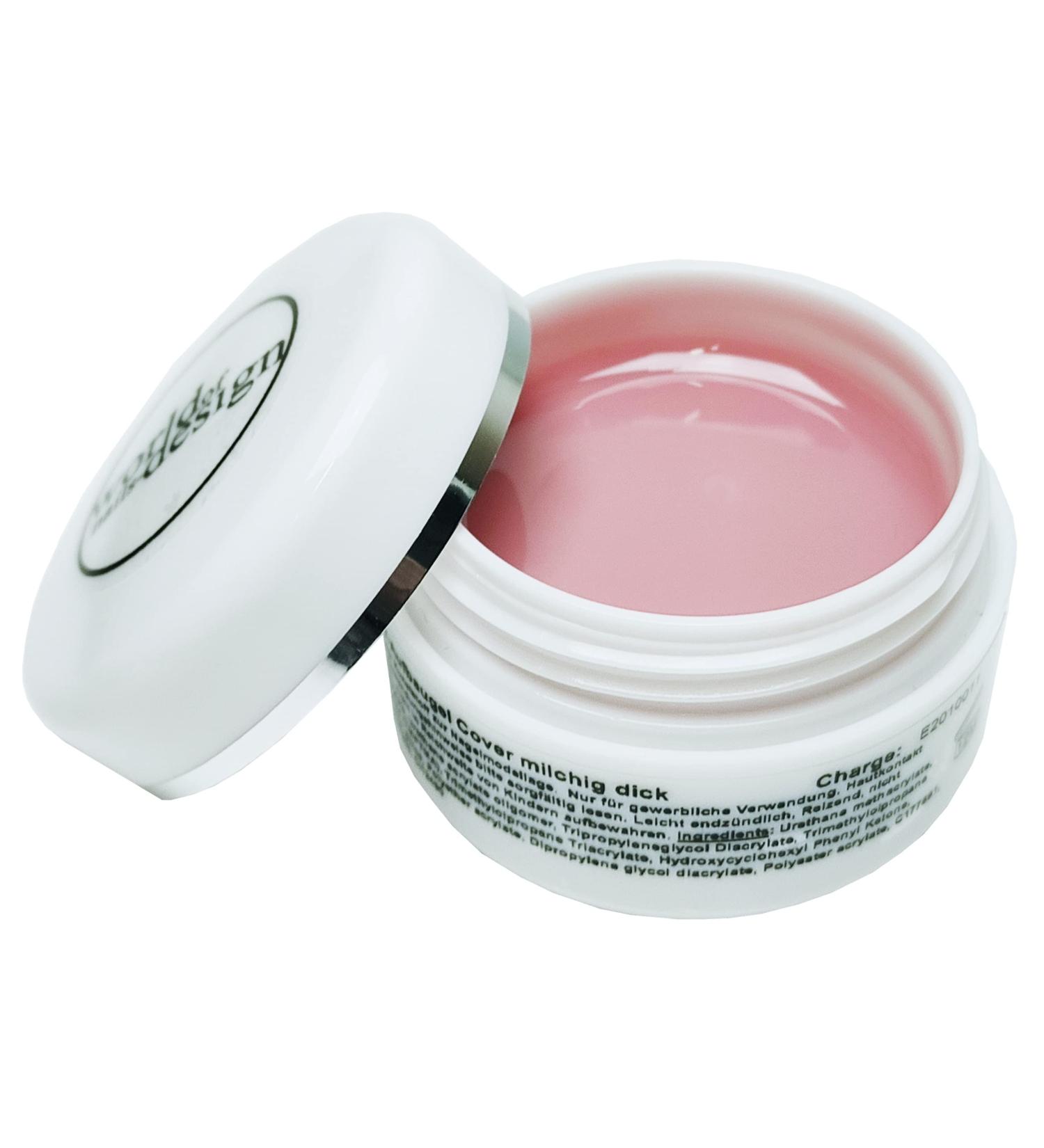 World of Nails-Design Basicline UV-Gel Aufbaugel Cover Light Ros Milkig Babyboomer Look (Cover Light Ros 30 Milliliter) 30 ml (1 Pack) 30.0