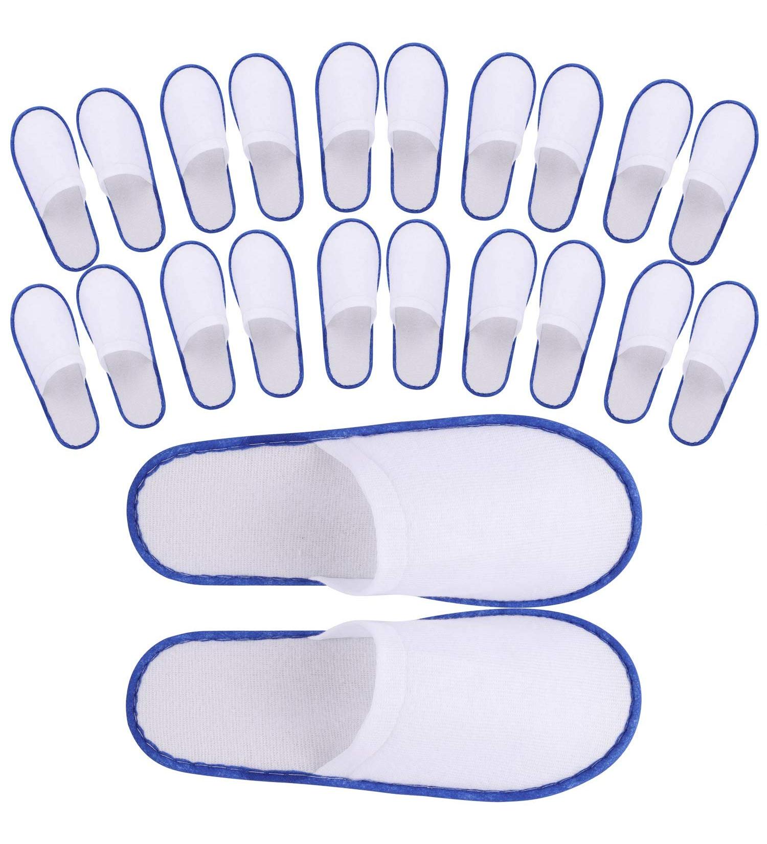 Disposable Spa Flip Flops Slippers for Hotel Guests - Blue, 24 Pairs - Buy Online on GoSupps.com