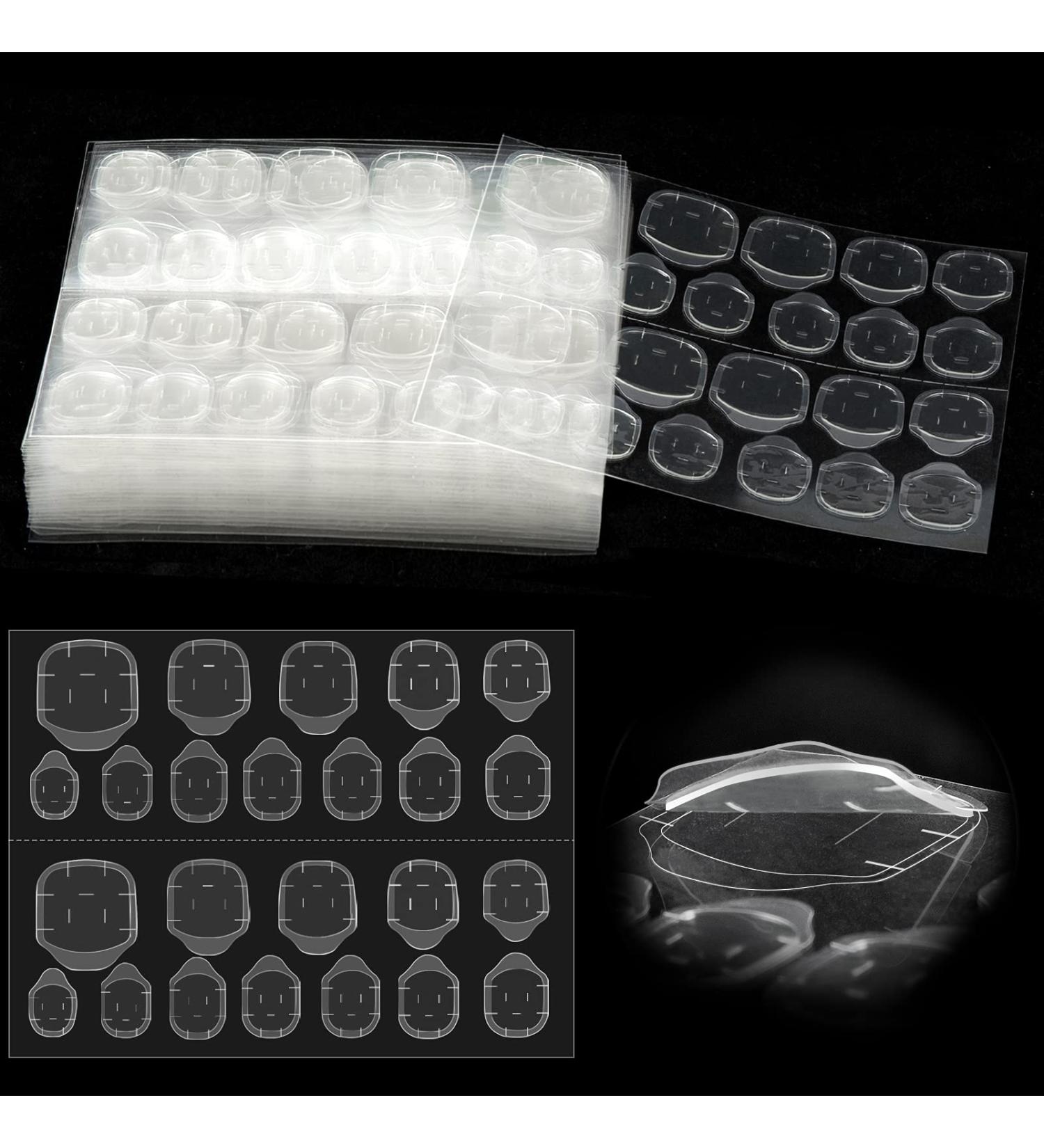 Melliex 480 PCS Transparent Nail Glue Stickers - Double-Sided Self-Adhesive Jelly Pads for False Nails | Perfect for Manicure - International Shipping Available - Buy Online on GoSupps.com