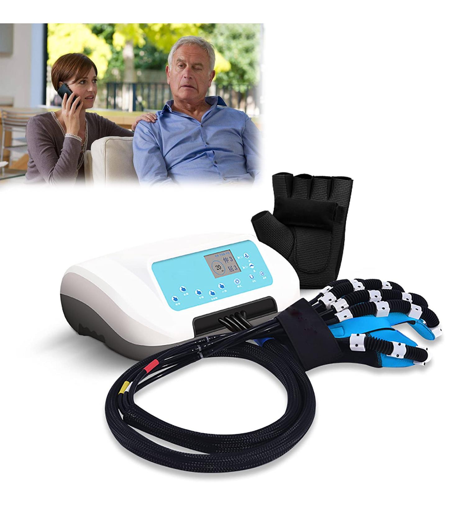 Rehabilitation Gloves Finger Orthoses Hand Stroke Hemiplegia Rehabilitation Training Equipment Tuning Fork Finger Flexion and Extension Exercise Left X-Large - Buy Online on GoSupps.com