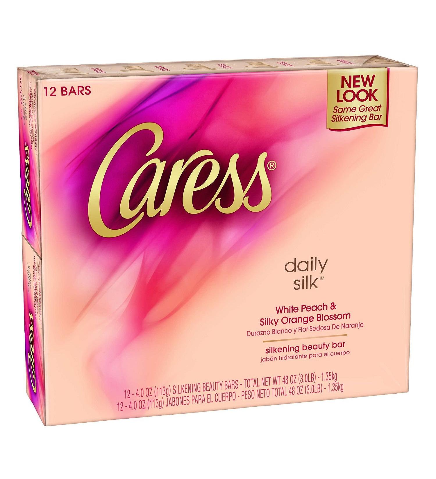 Caress Nature's Daily Silk Beauty Bar Soap - 12/4oz by Caress