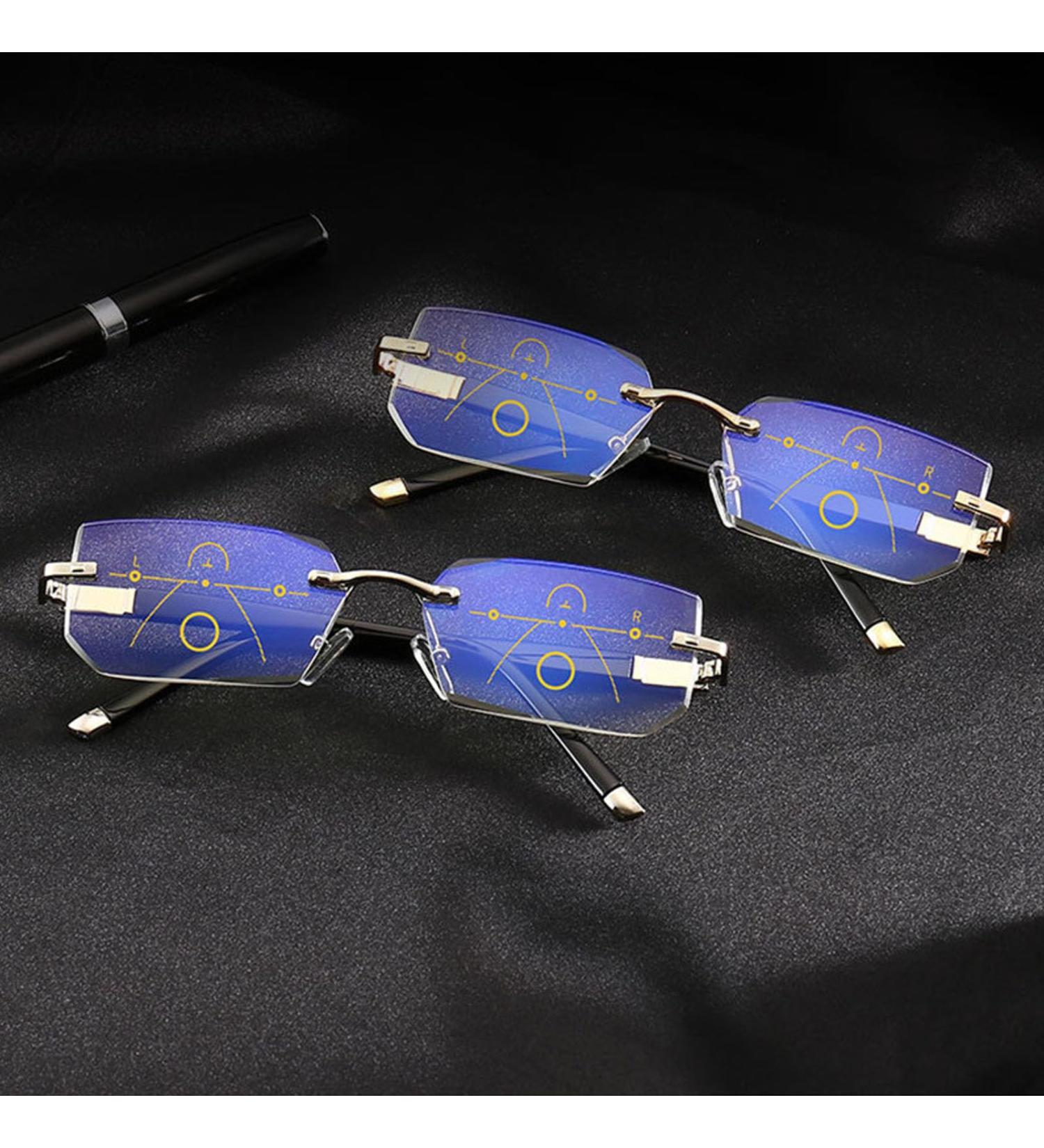 Samnuerly Libyi Intelligent Reading Glasses Adjustable Focus Dual-Focus Anti-Blue Light for Men | International Shipping Available - Buy Online on GoSupps.com