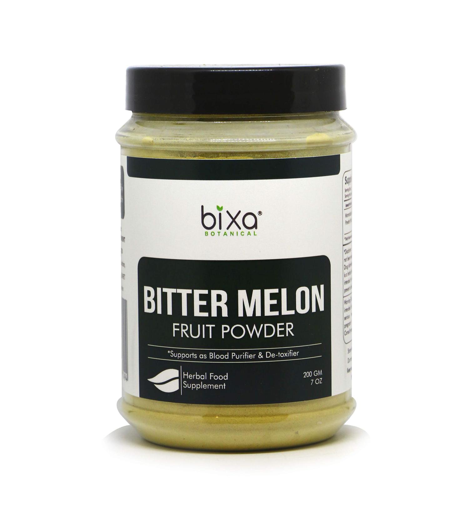 Bitter Melon Powder | Ayurvedic Herb for Blood Sugar Control & Liver Function | Herbal Supplement for Skin & Stomach (7oz/200g) - Buy Online on GoSupps.com