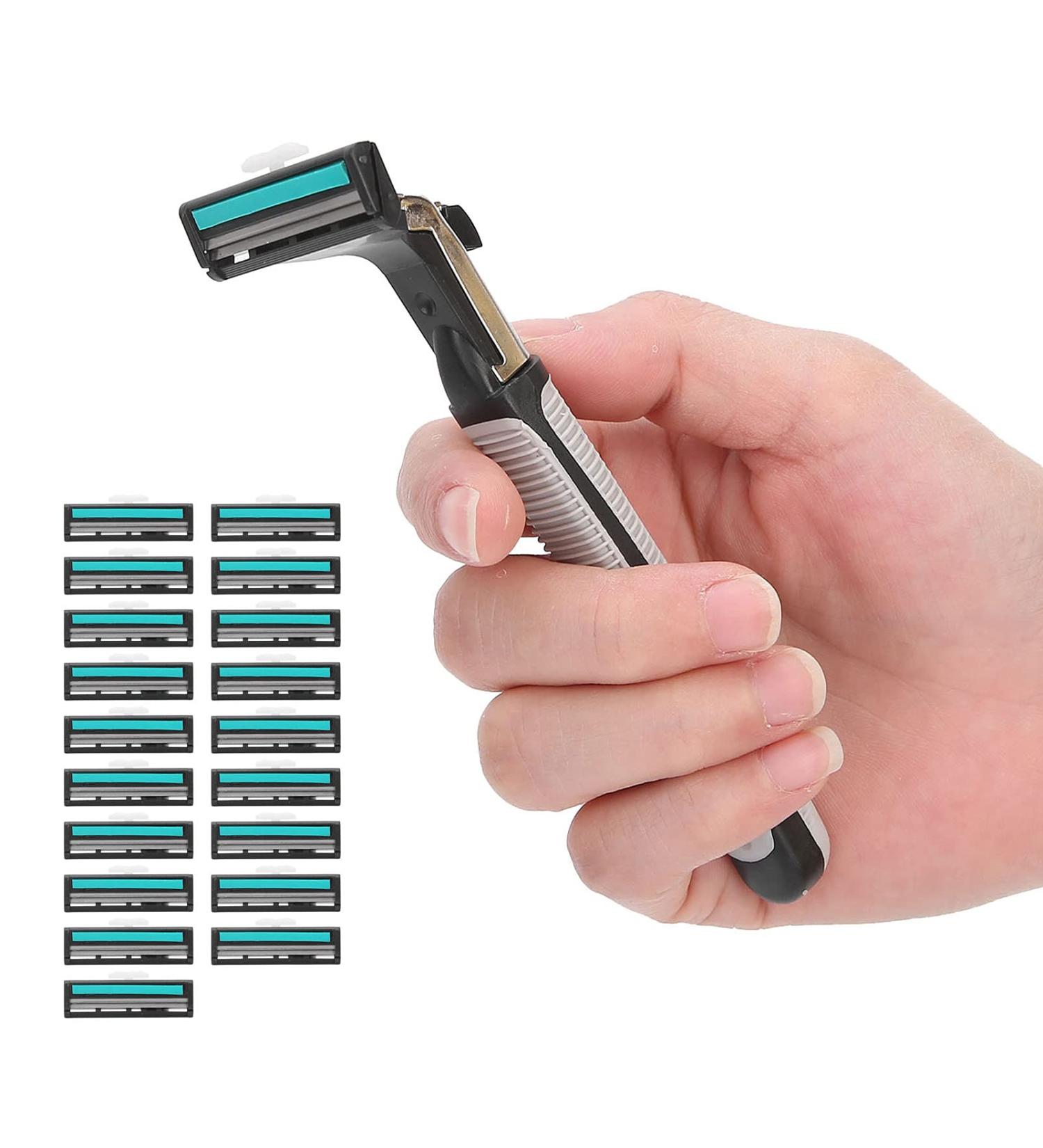 Men's Stainless Steel Safety Razor | Travel & Home Use | Premium Shaver for a Smooth Finish - Buy Online on GoSupps.com