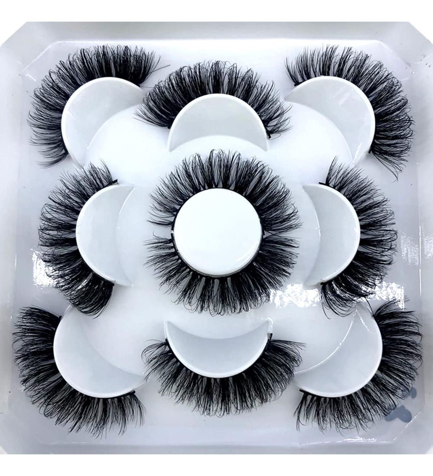 HBZGTLAD Soft Mink Lashes - 5 Pairs Fluffy Wispy False Eyelashes for Dramatic Makeup (ML83) - Shop Internationally - Buy Online on GoSupps.com