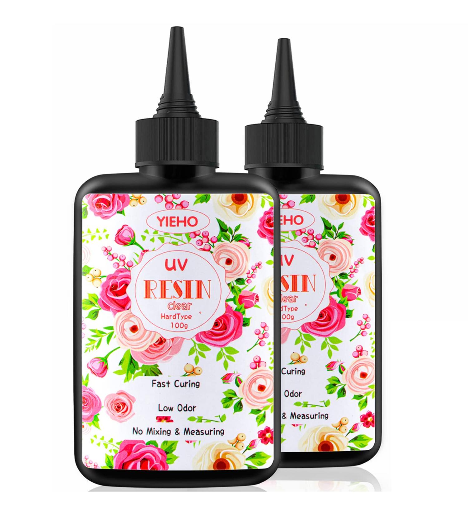 YIEHO UV Resin 200g - Crystal Clear Hard UV Curing Epoxy Resin for Jewelry Making - Buy Online on GoSupps.com