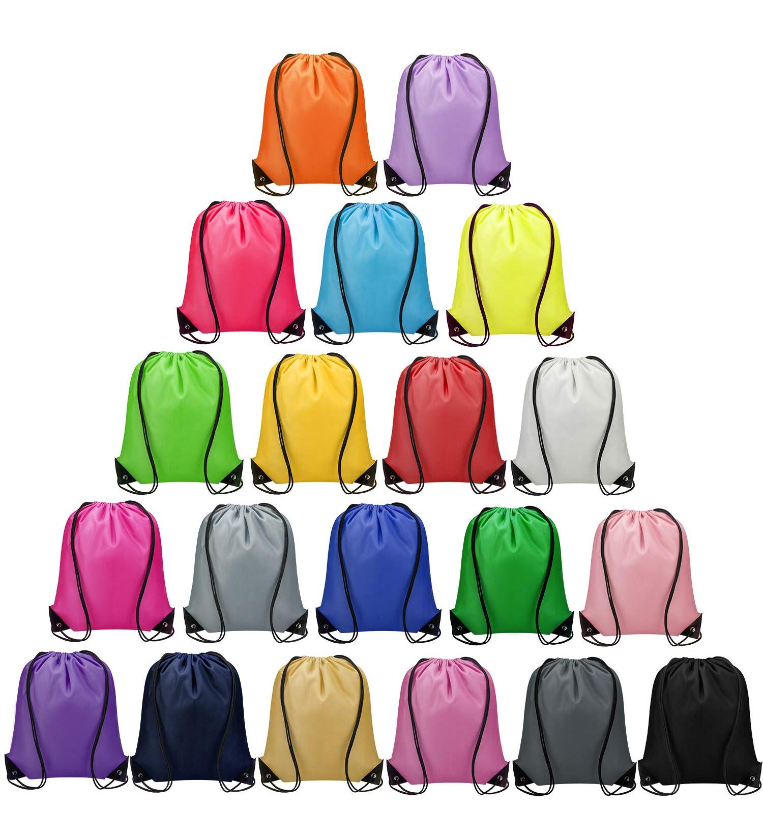 Vorspack Drawstring Backpack 20-Piece Set - Ideal for Parties, Gym, Sports, and Travel - Multicolor - Buy Online on GoSupps.com