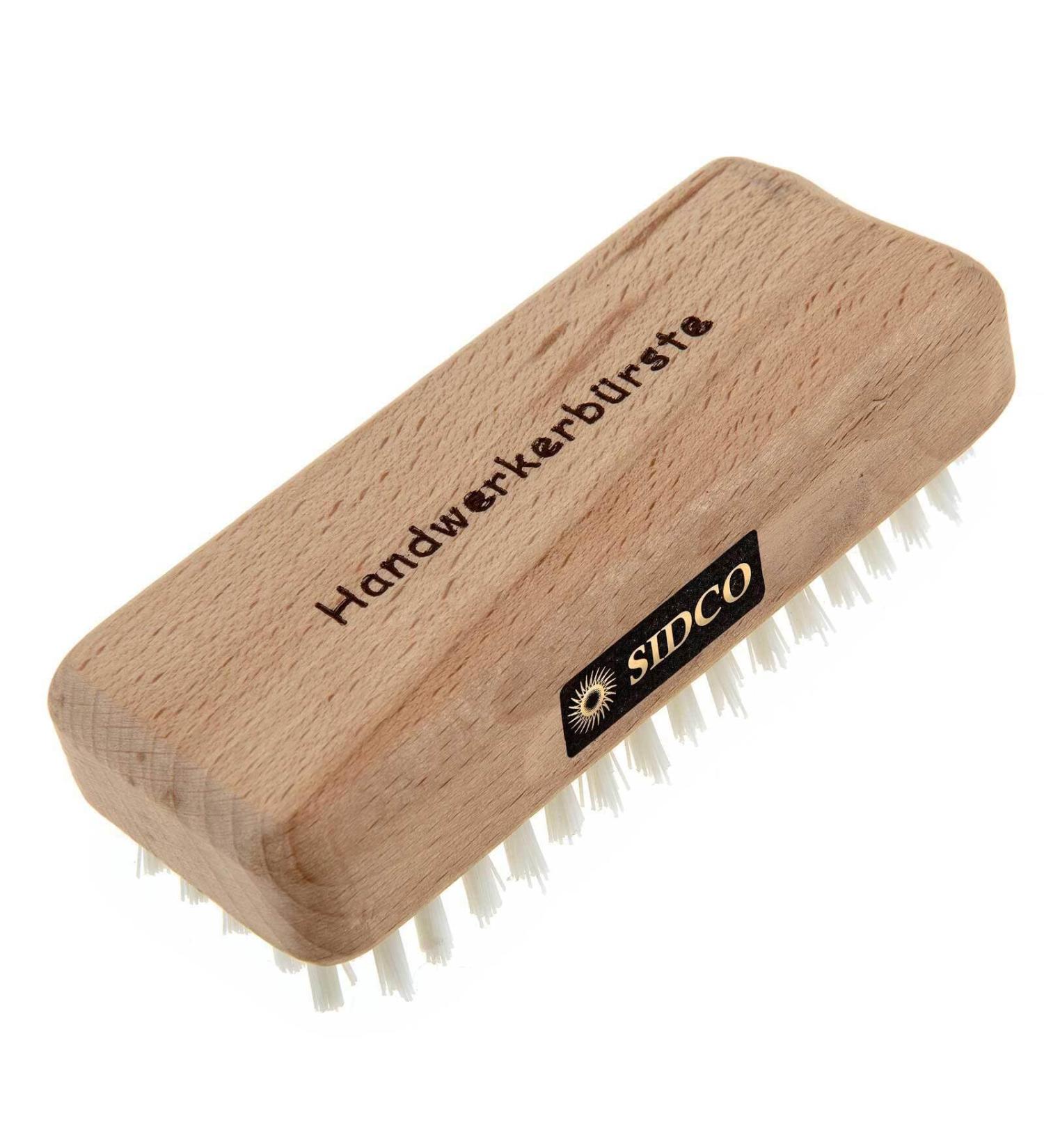 SIDCO Extra Hard Nail Brush - Craftsman Wooden Hand Washing Brush for Effective Cleaning - 1 Piece - Buy Online on GoSupps.com