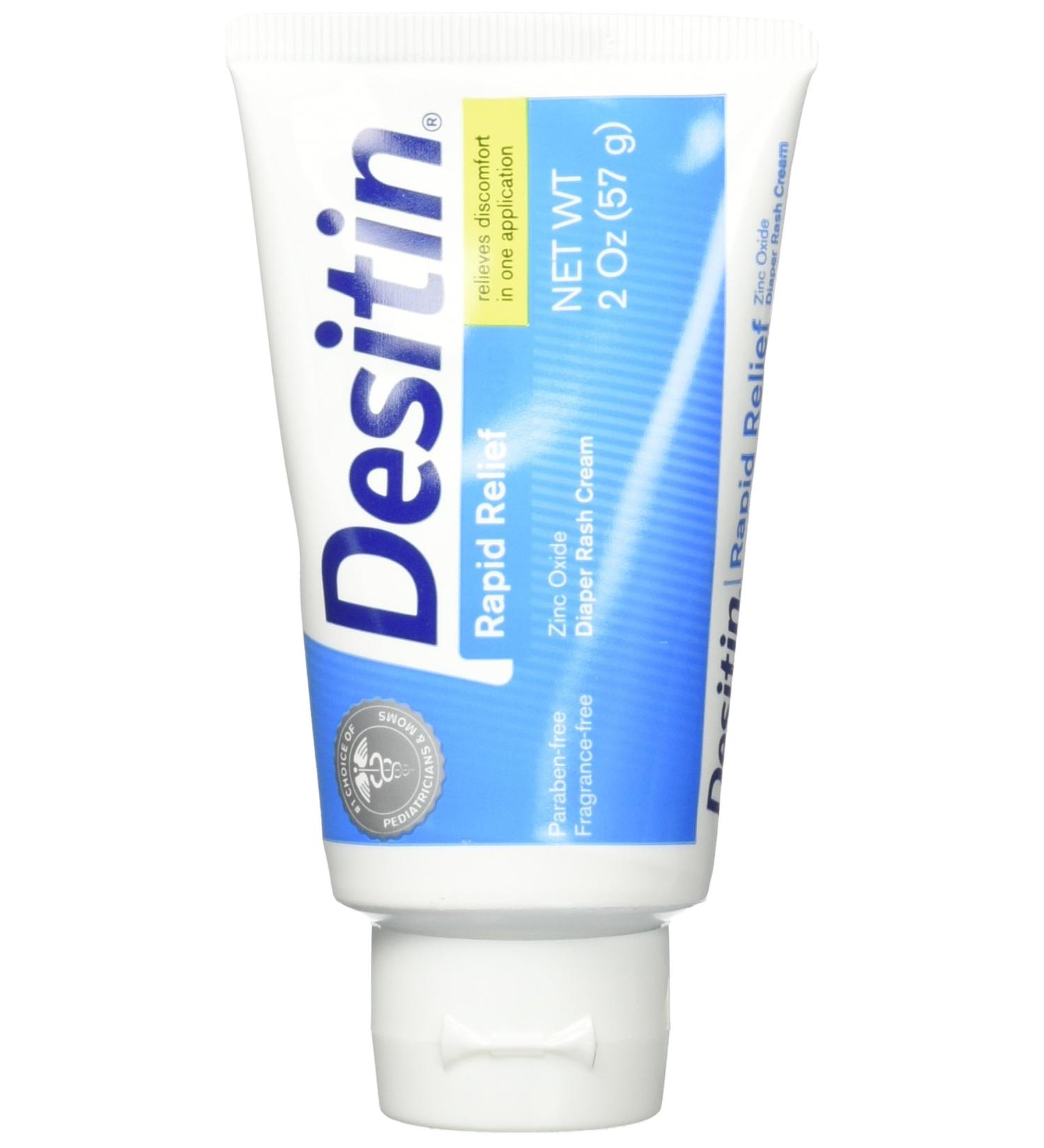 Desitin Rapid Relief Creamy Zinc Oxide Diaper Rash Cream - 2 Pack - Buy Online on GoSupps.com