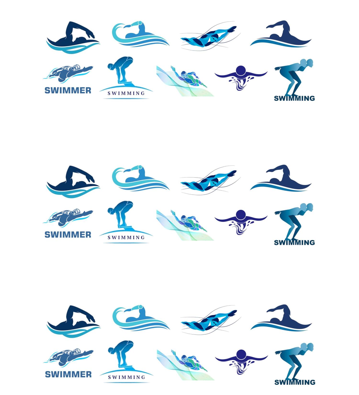 27 Stand Up Swimming Swimmer Themed Edible Wafer Paper Cake Toppers Decorations - Buy Online on GoSupps.com
