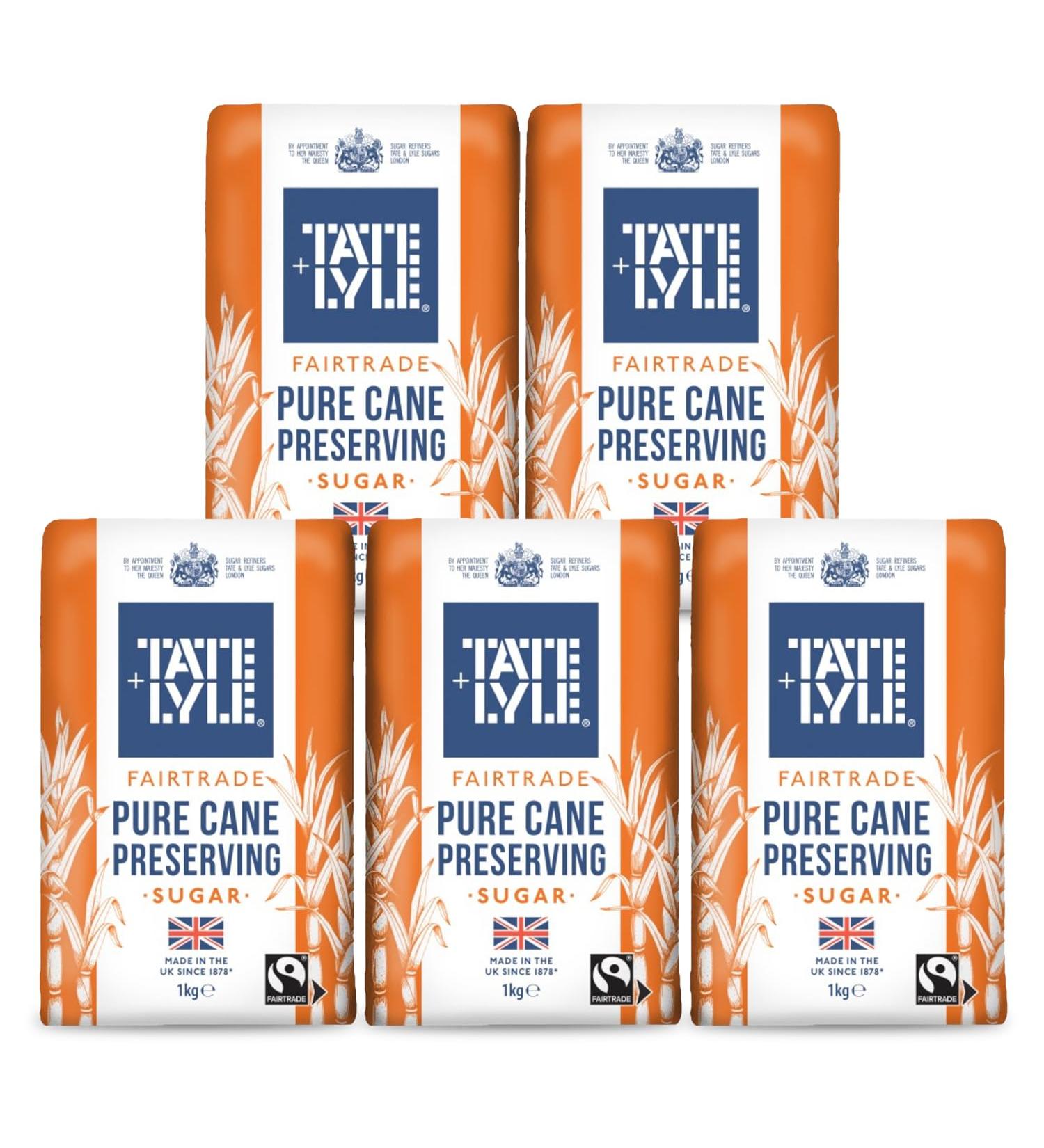 Tate & Lyle Preserving Sugar 5x1kg - Buy Online on GoSupps.com