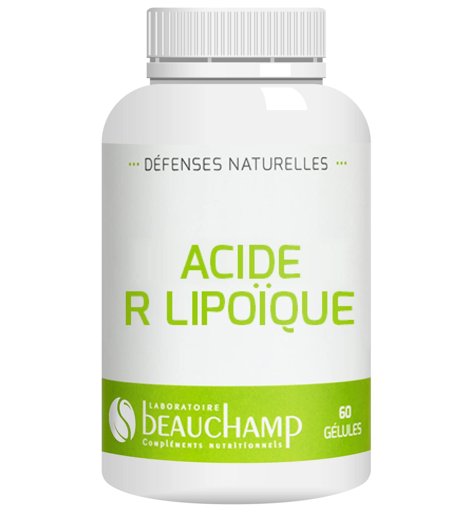 Laboratoire Beauchamp - Dietary supplement ALPHA-LIPOIC ACID - 60 capsules - Antioxidant - Anti-cellular aging - Developed in France - Buy Online on GoSupps.com