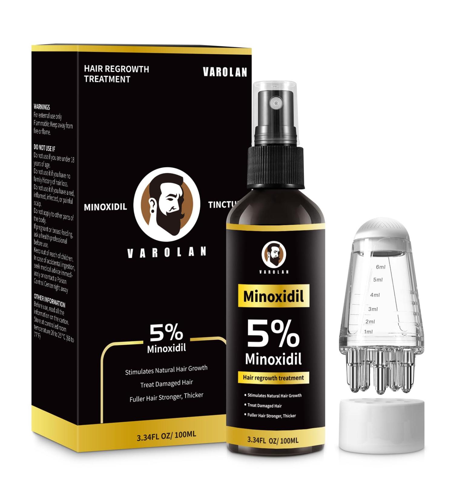 5% Minoxidil Spray Serum for Men & Women - Hair & Beard Growth Prevent Hair Thinning - 3.34 Fl Oz - Buy Online on GoSupps.com