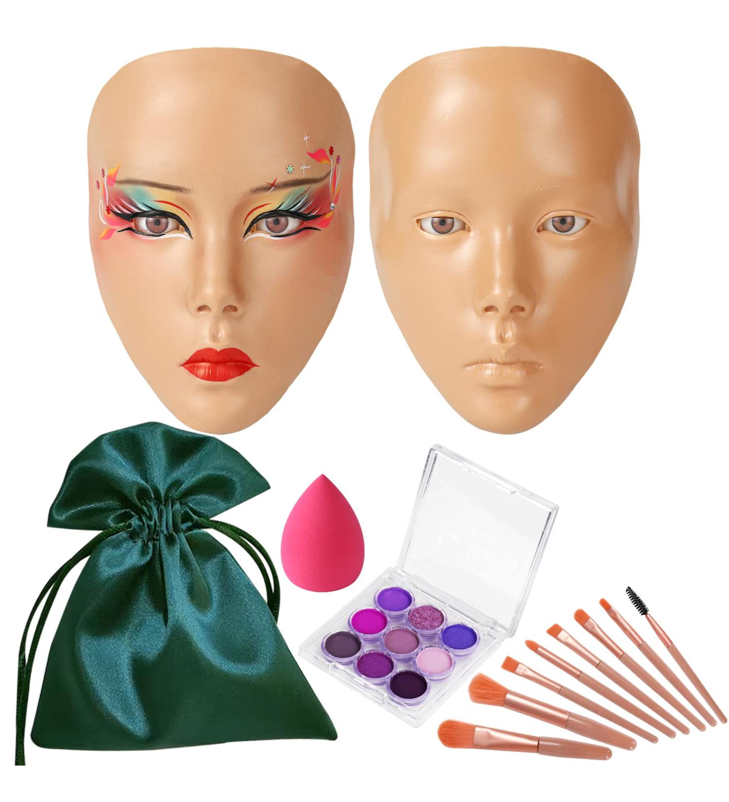 5D Reusable Silicone Makeup Practice Face Board for Artists | Perfect for Self-Taught & Professionals | International Shipping - Buy Online on GoSupps.com