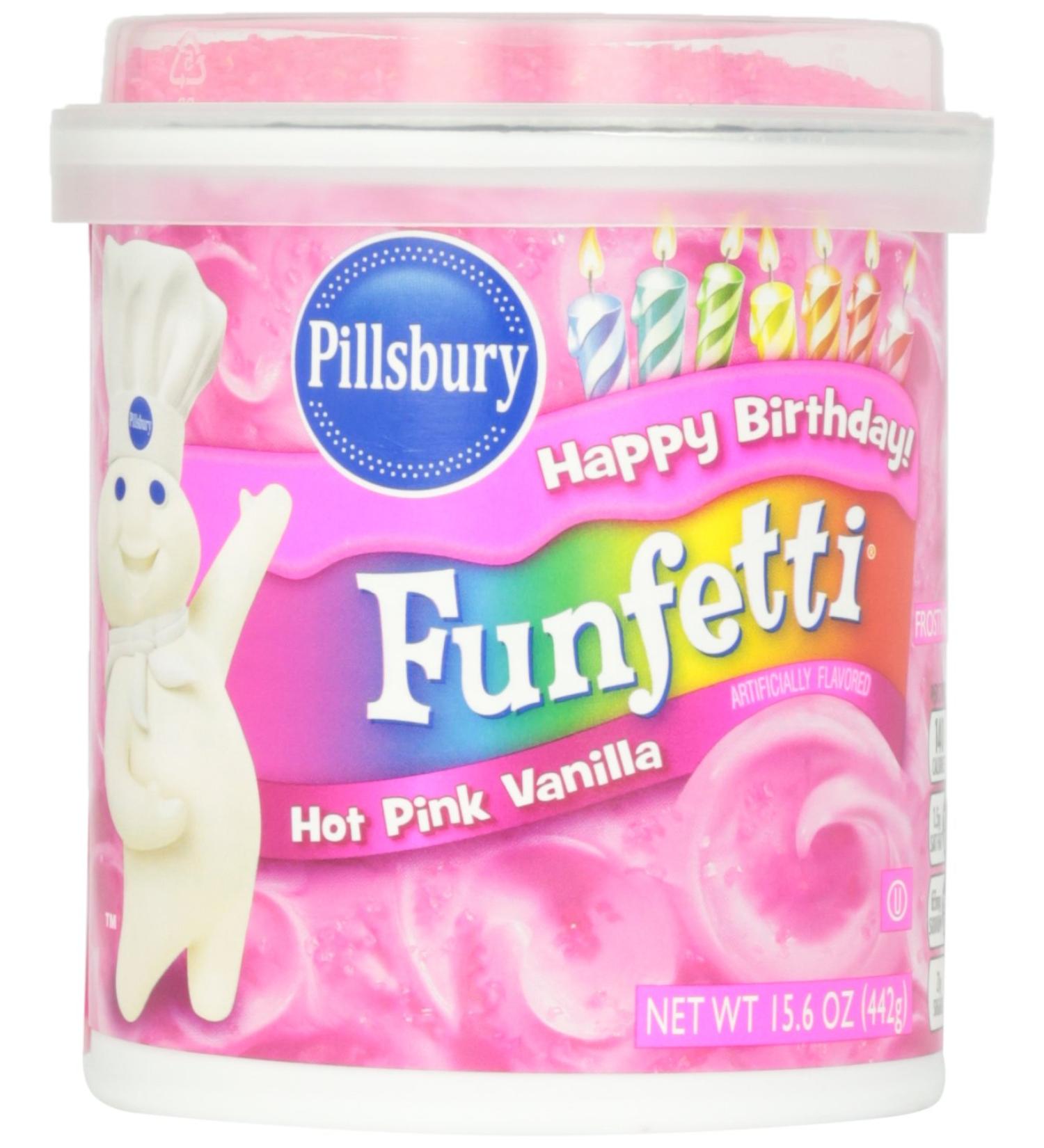 Pillsbury Funfetti Frosting Hot Pink Cake Icing - Buy Online on GoSupps.com