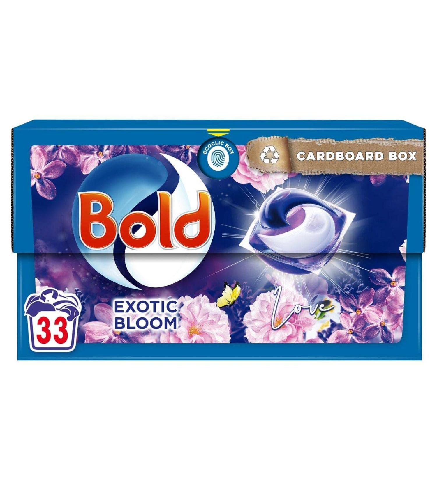 Bold All-in-1 PODS Washing Liquid Capsules 33 Washes Exotic Bloom