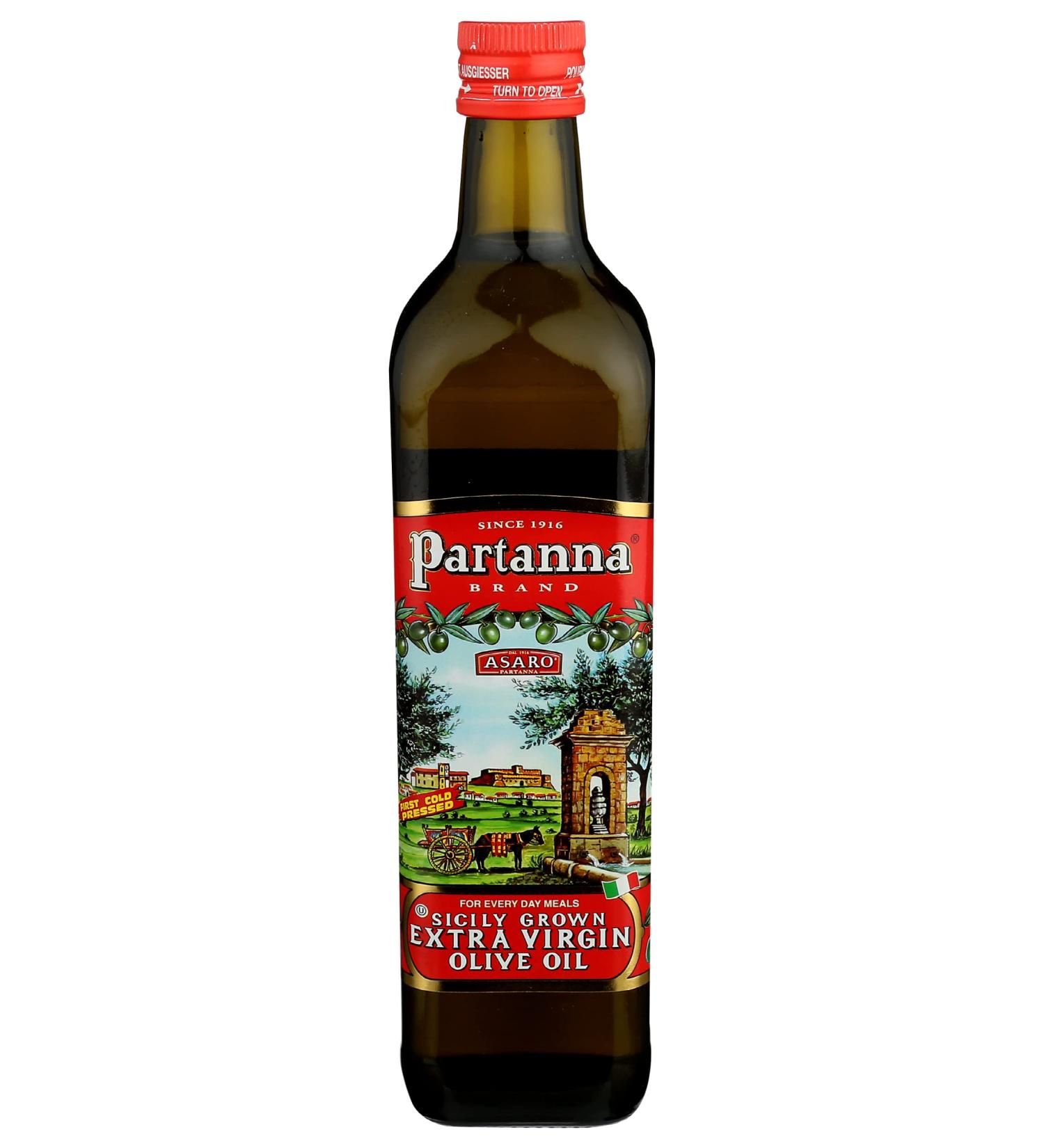 Partanna Extra Virgin Olive Oil - Everyday Sicilian, 25.5 Fl Oz - Premium Quality - Buy Online on GoSupps.com