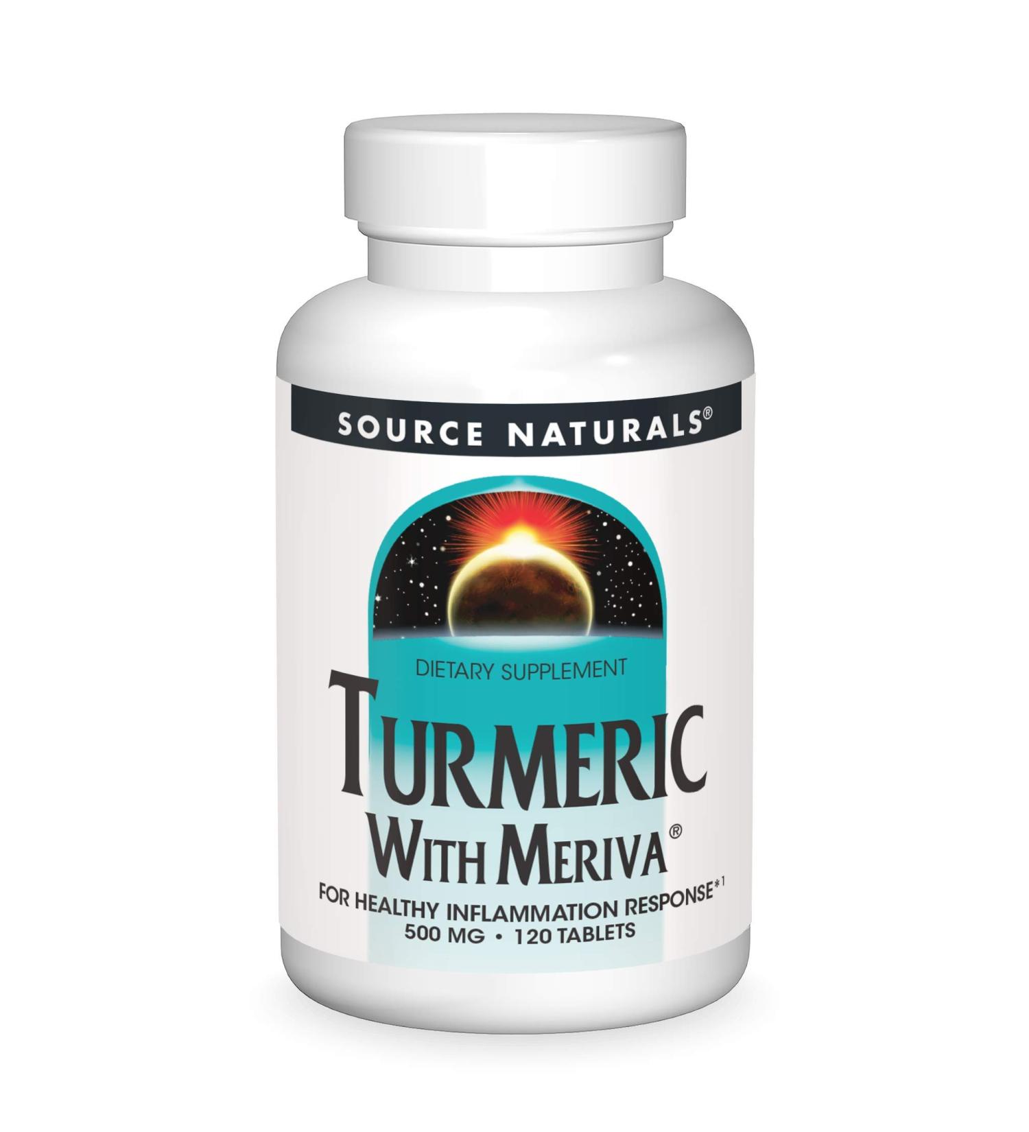 Source Naturals Turmeric with Meriva 500 mg - 120 Tablets for Enhanced Joint Support - Buy Online on GoSupps.com