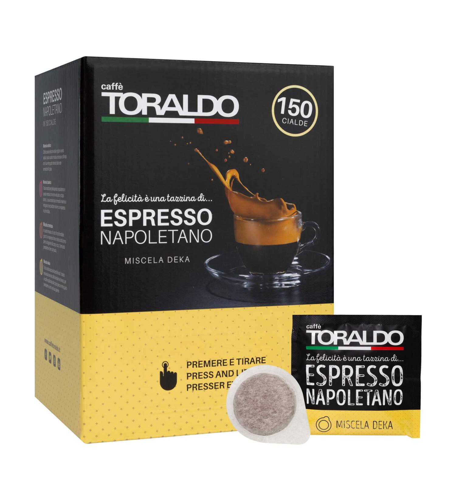  caff toraldo CAFF TORALDO | ESE 44 Pods | Selected Coffee Grilled and Roasted in Italy | Excellence of Neapolitan Coffee (600 Waffles Mix Dek) - Buy Online on GoSupps.com