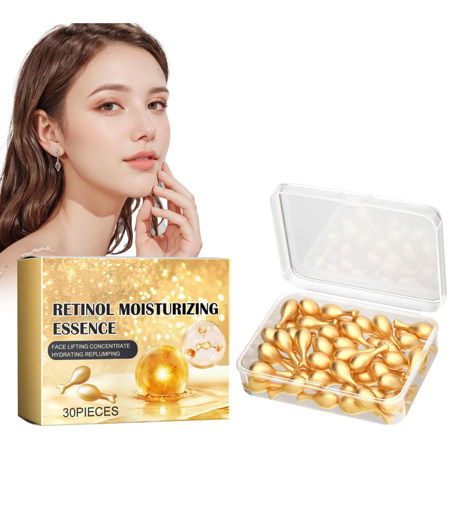  Cynamus Retinol Capsules Night Serum Moisturizing Firming Serum Retinol Serum for Face Anti Aging to Reduce Wrinkles Lightening 30 Capsules - Buy Online on GoSupps.com