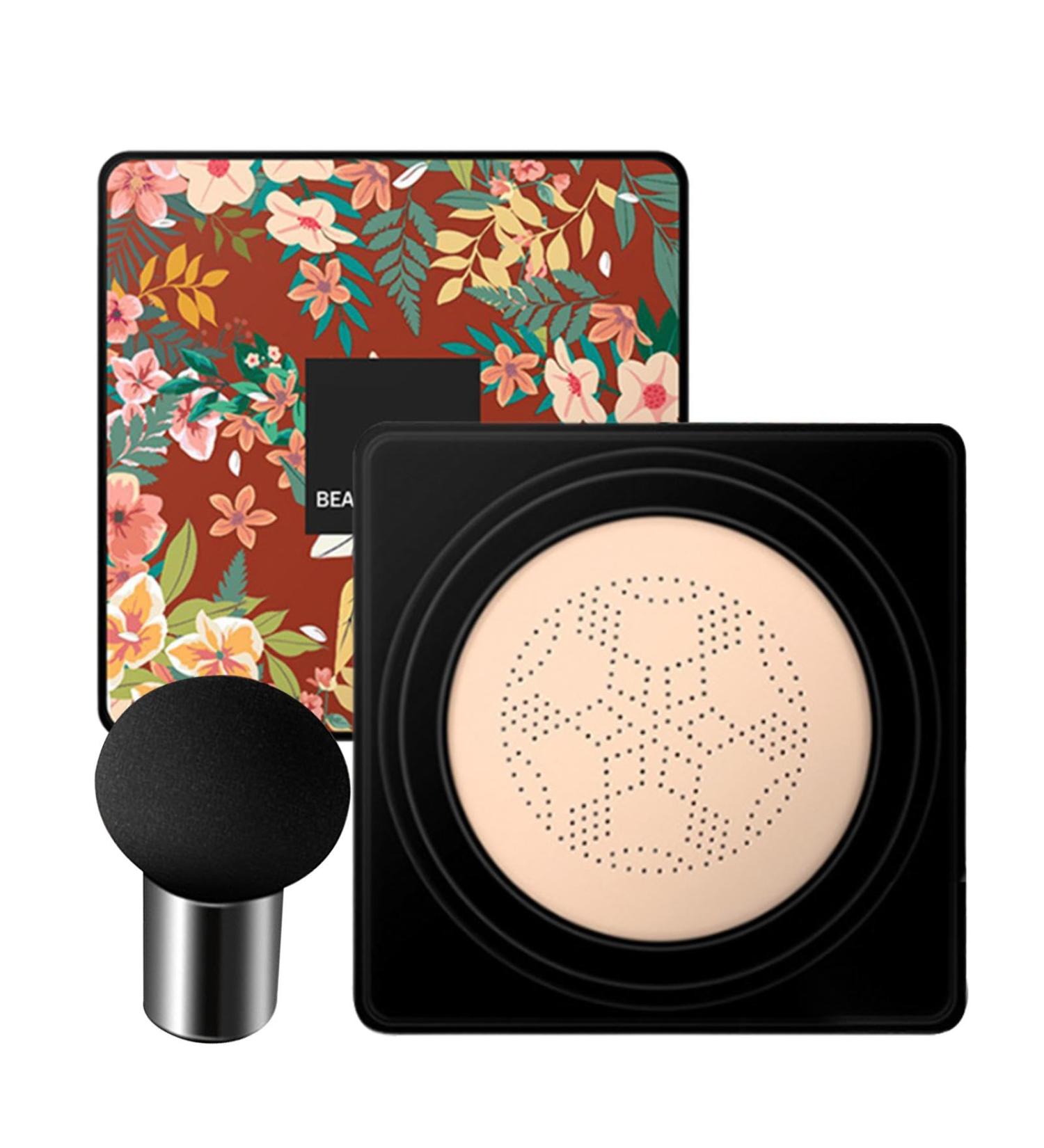 Bb Cream Foundation Mushroom Head Air Cushion Cream Long Lasting Full Coverage Makeup Base Primer with Mushroom Head Brush Waterproof Cc Cream for Even Skin Tone - Buy Online on GoSupps.com