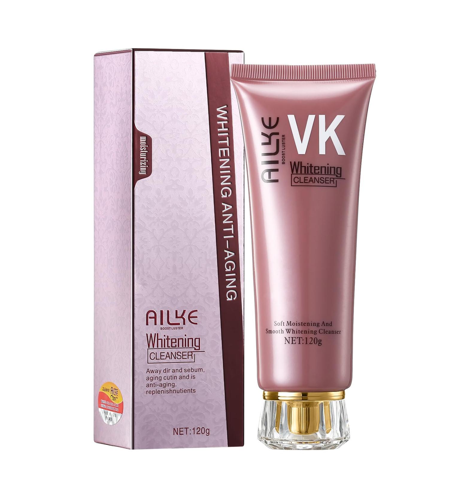 AILKE Nettoyant visage blanchissant anti- ge contr le de l'huile nettoie les pores r duit les points noirs et les boutons ne dess che pas la peau pour tous les types de peau nettoyant pour le 1 pi ce. - Buy Online on GoSupps.com