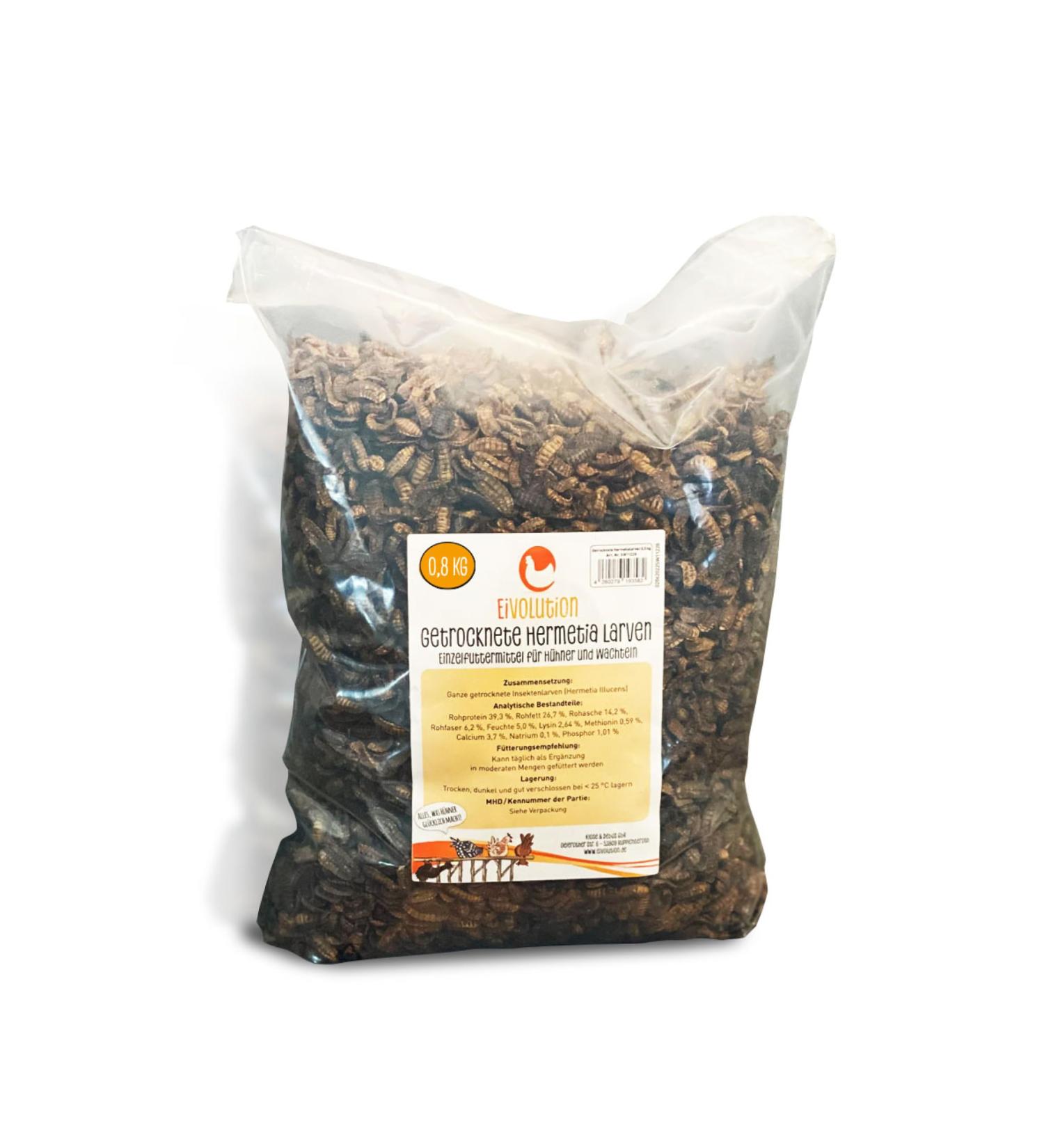 Eigenbilflarl Dried Larvae 800G | High-Protein Chicken Food | Ideal for Birds Fish & Quails | Premium Quality - Buy Online on GoSupps.com