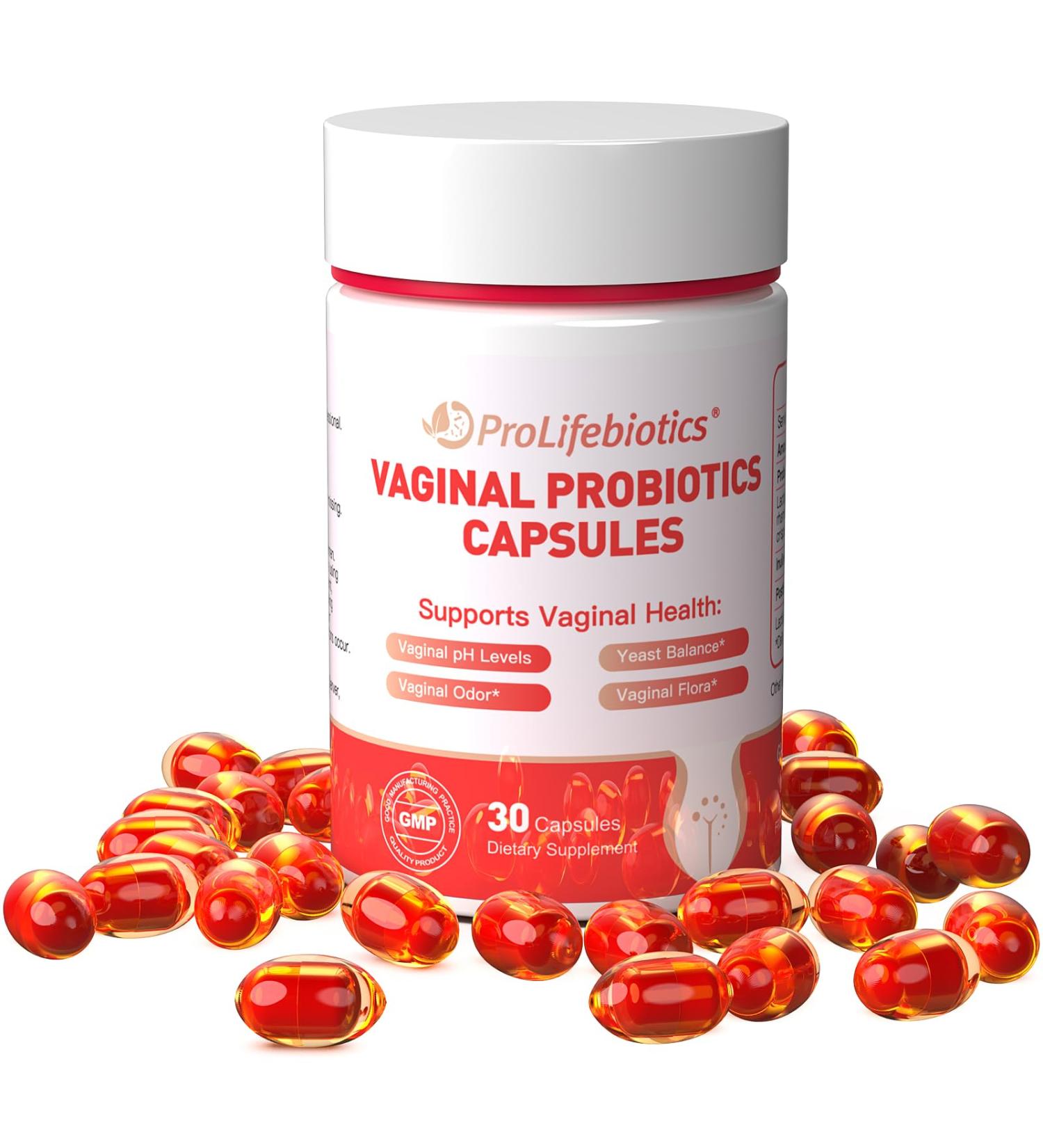 Vaginal Probiotics for Women | pH Balance & Women's Health Supplement with Prebiotics & Postbiotics - 30 Servings - Buy Online on GoSupps.com