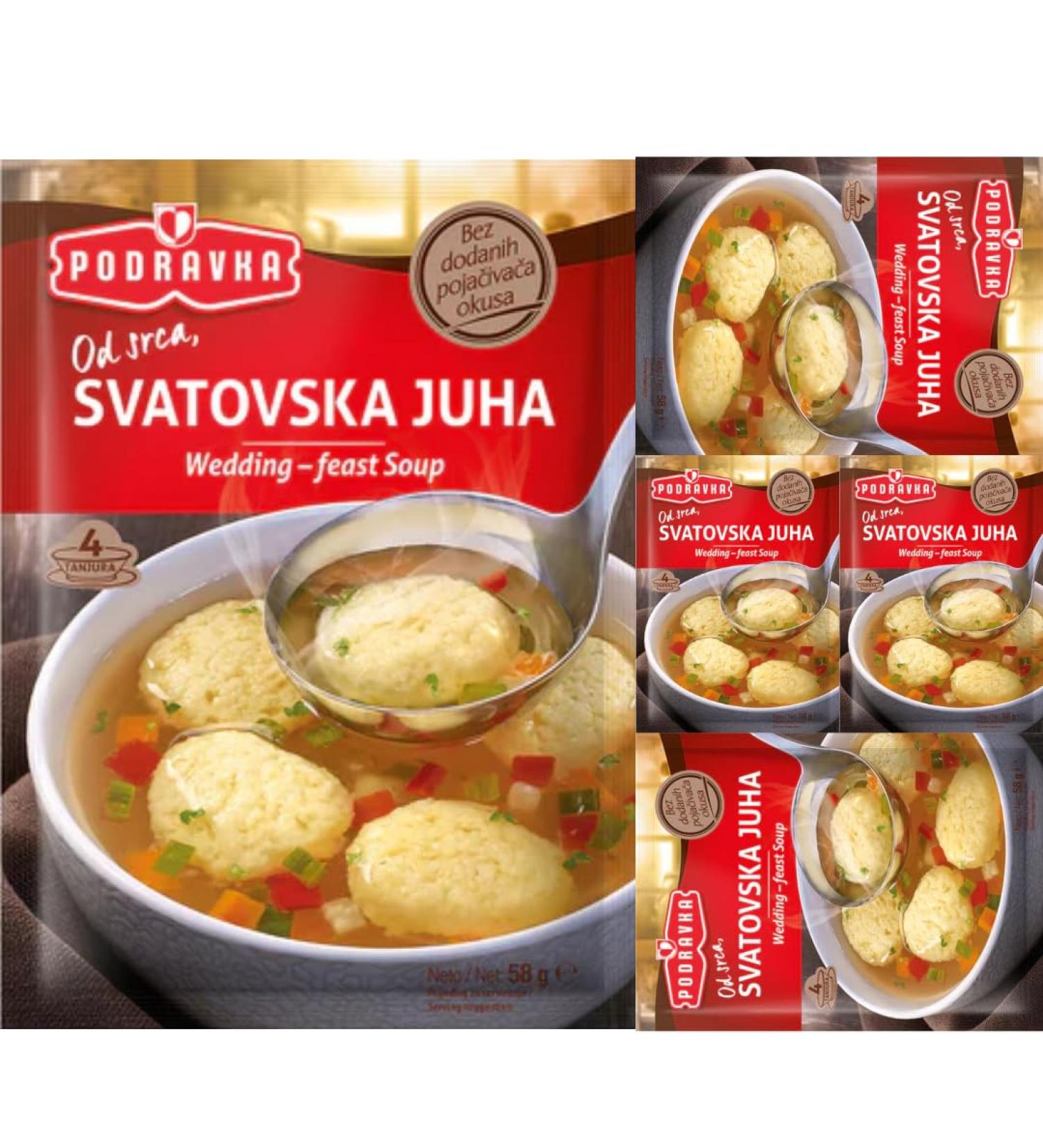 Podravka Wedding Soup 58 gx 5 sachets - Buy Online on GoSupps.com