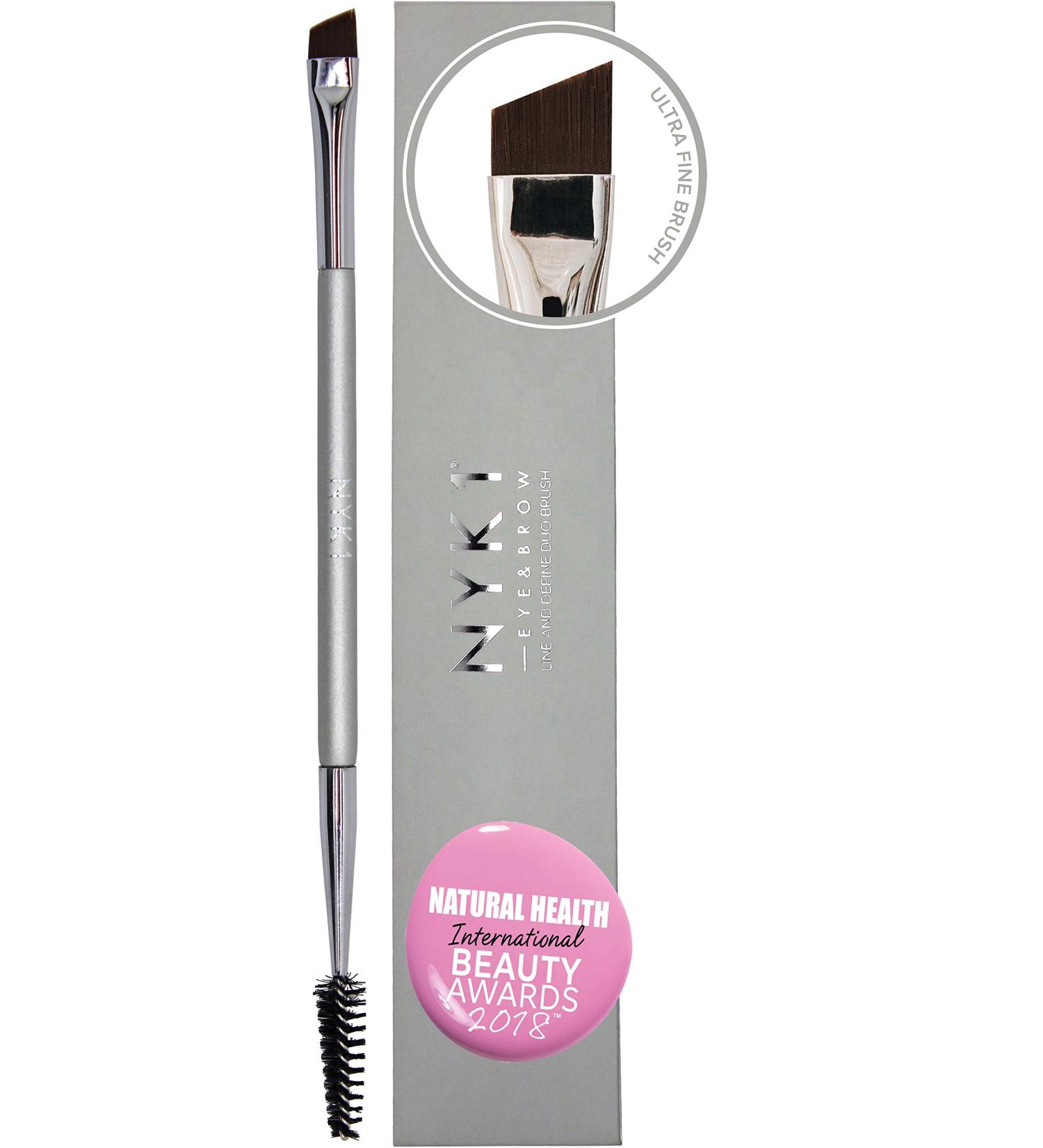 Ultimate Precision Angled Eyebrow Brush & Eyelash Brush - Professional Applicator for Perfect Brows & Lashes | International Shipping Available - Buy Online on GoSupps.com