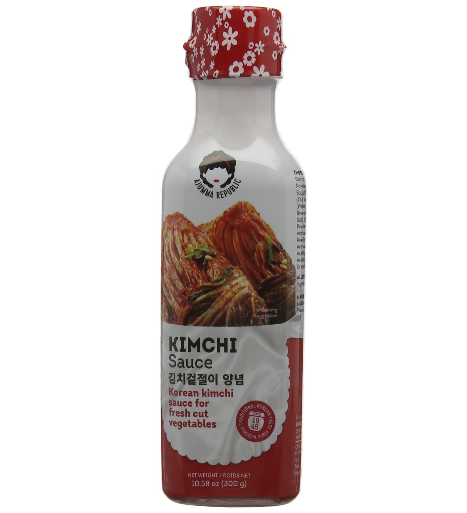 Authentic Ajumma Republic Kimchi Sauce 300g - Spicy Korean Condiment - Buy Online on GoSupps.com
