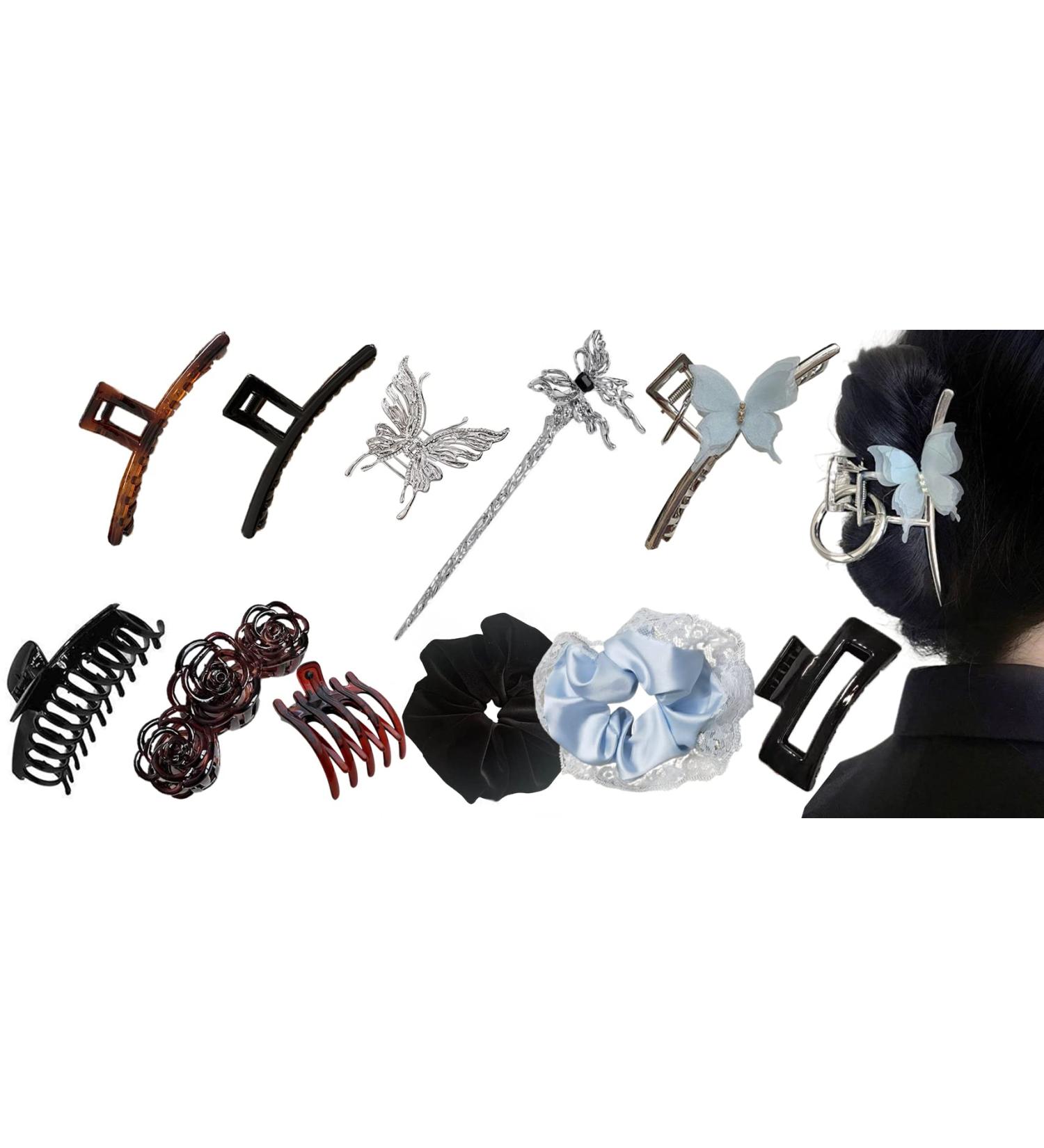 Hair Bobbles Scrunchies for Women Plain Elastic Thick Bands Soft Ropes Ponytail Holder Women's Hair Accessories 50 - Buy Online on GoSupps.com