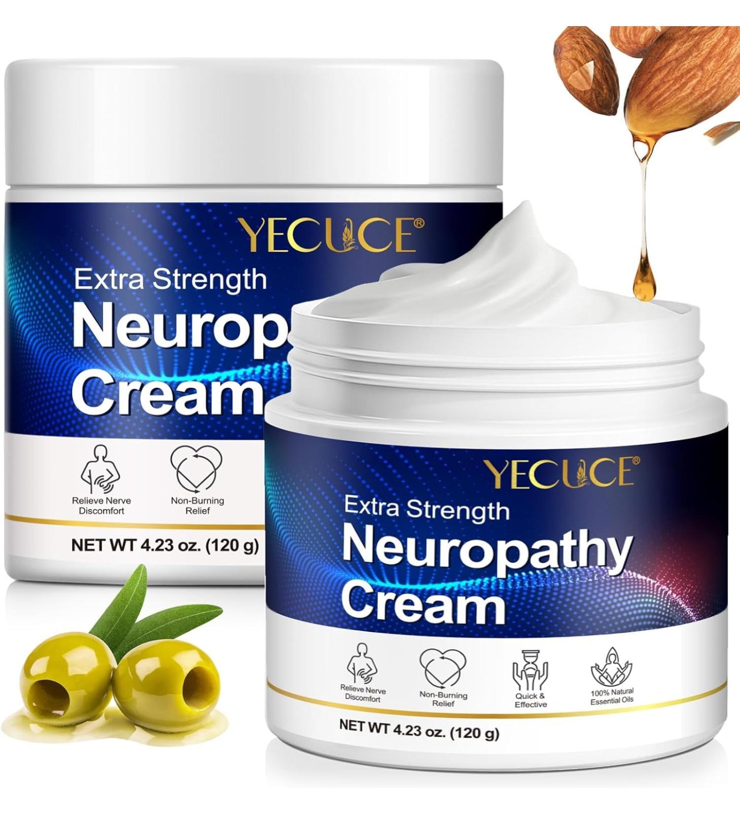 Cr me anti-neuropathie extra forte 120 g pour pieds mains jambes orteils dos soulagement des douleurs nerveuses musculaires et articulaires formule naturelle au gingembre et ace - Buy Online on GoSupps.com