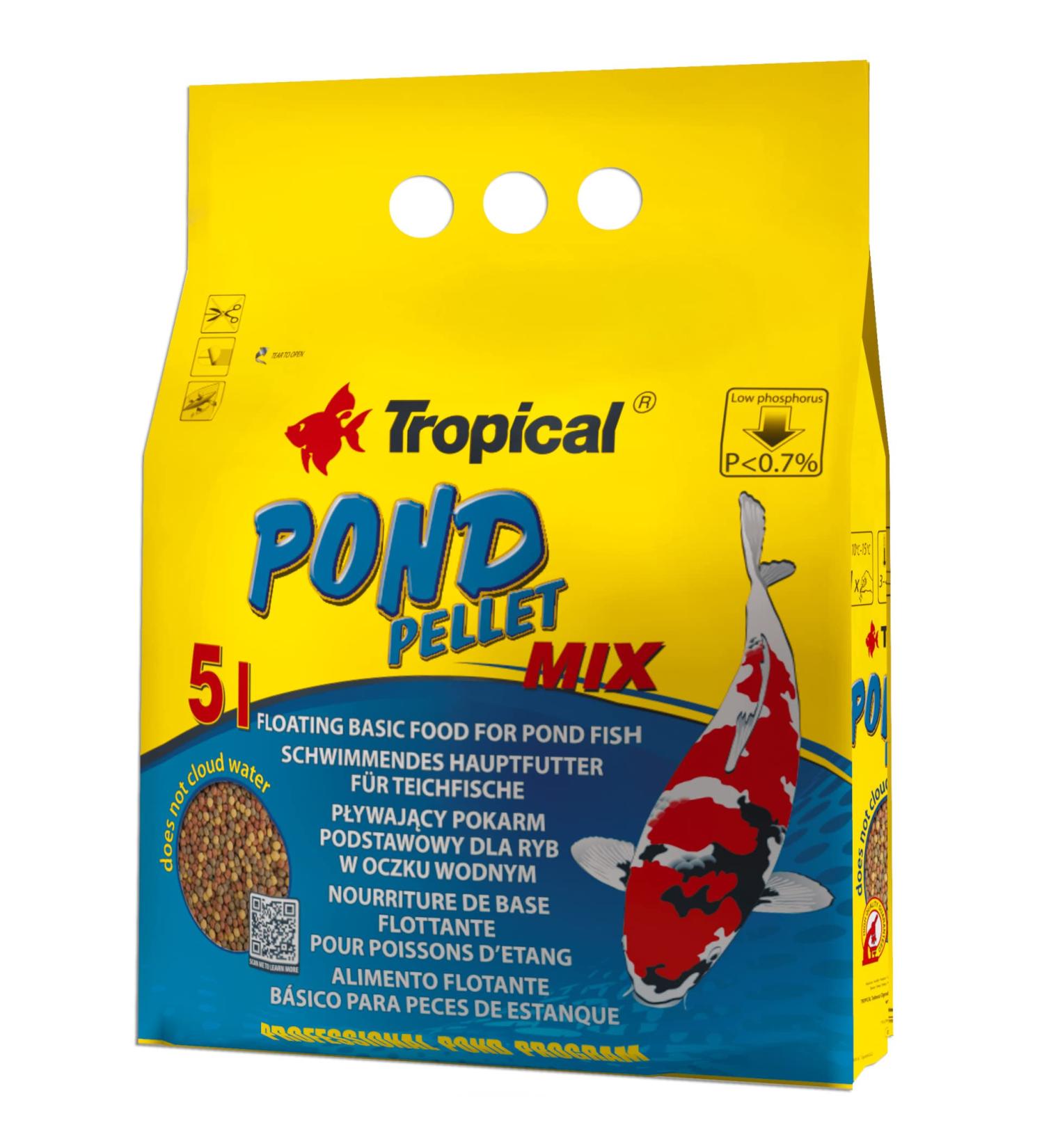 Tropical Pond Pellet Mix - Small - 650 g - Buy Online on GoSupps.com