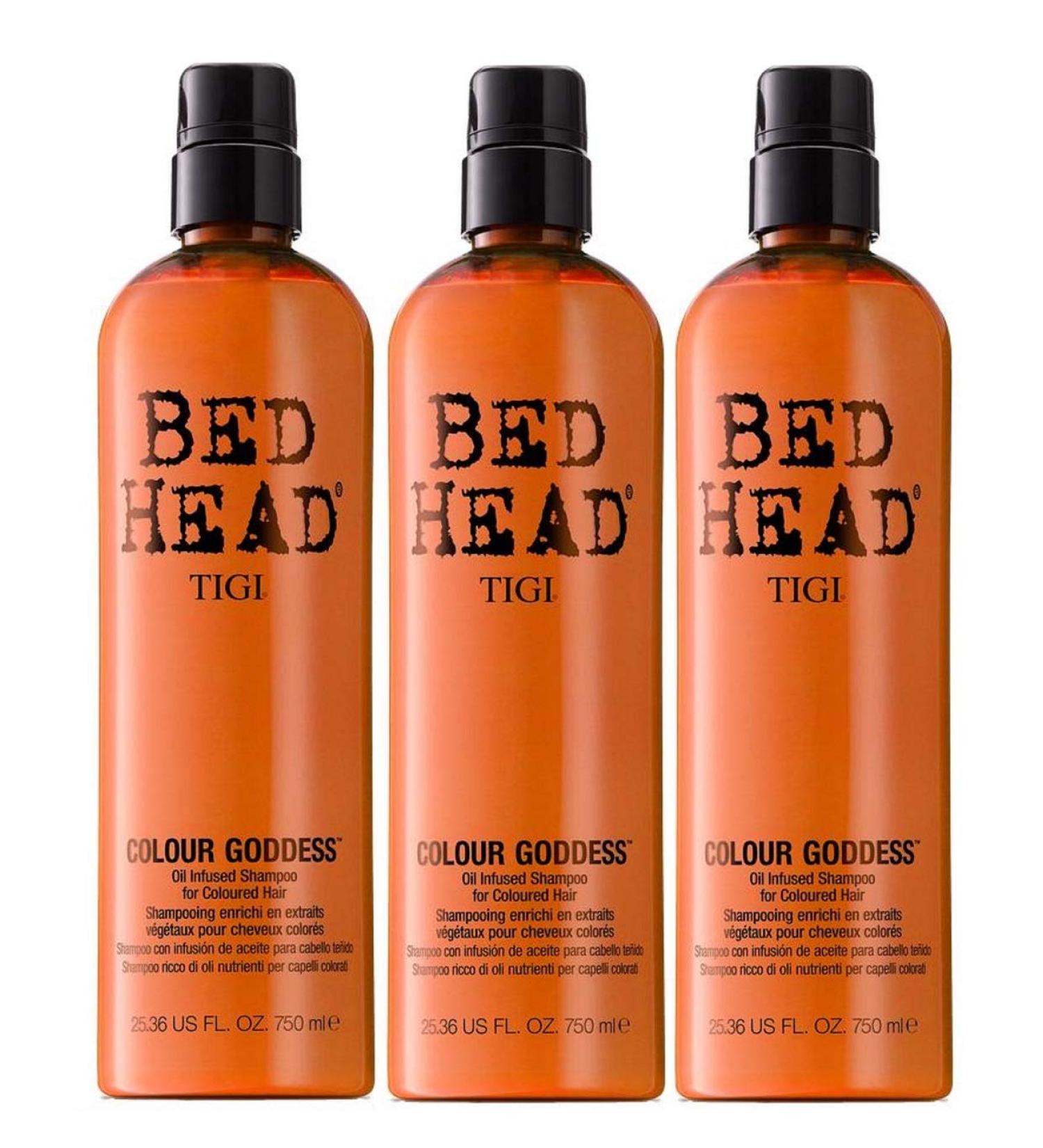 TIGI Lot de 3 shampoings TIGI Bed Head Colour Goddess Combat XXL 750 ml