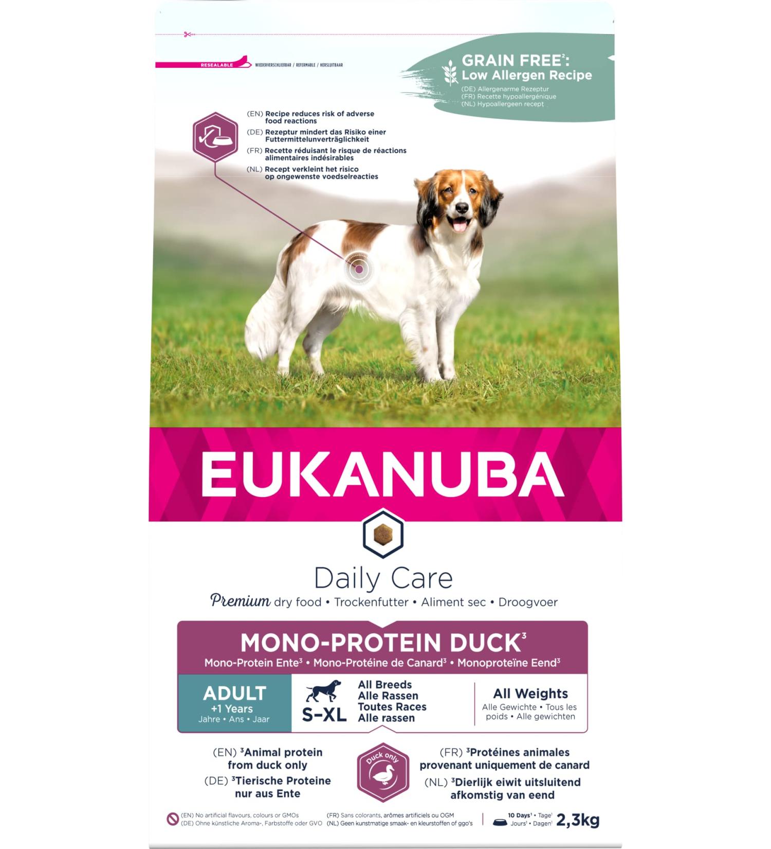 Eukanuba Dog Daily Care Adult Dog Mono-Protein Duck 2.3 KG