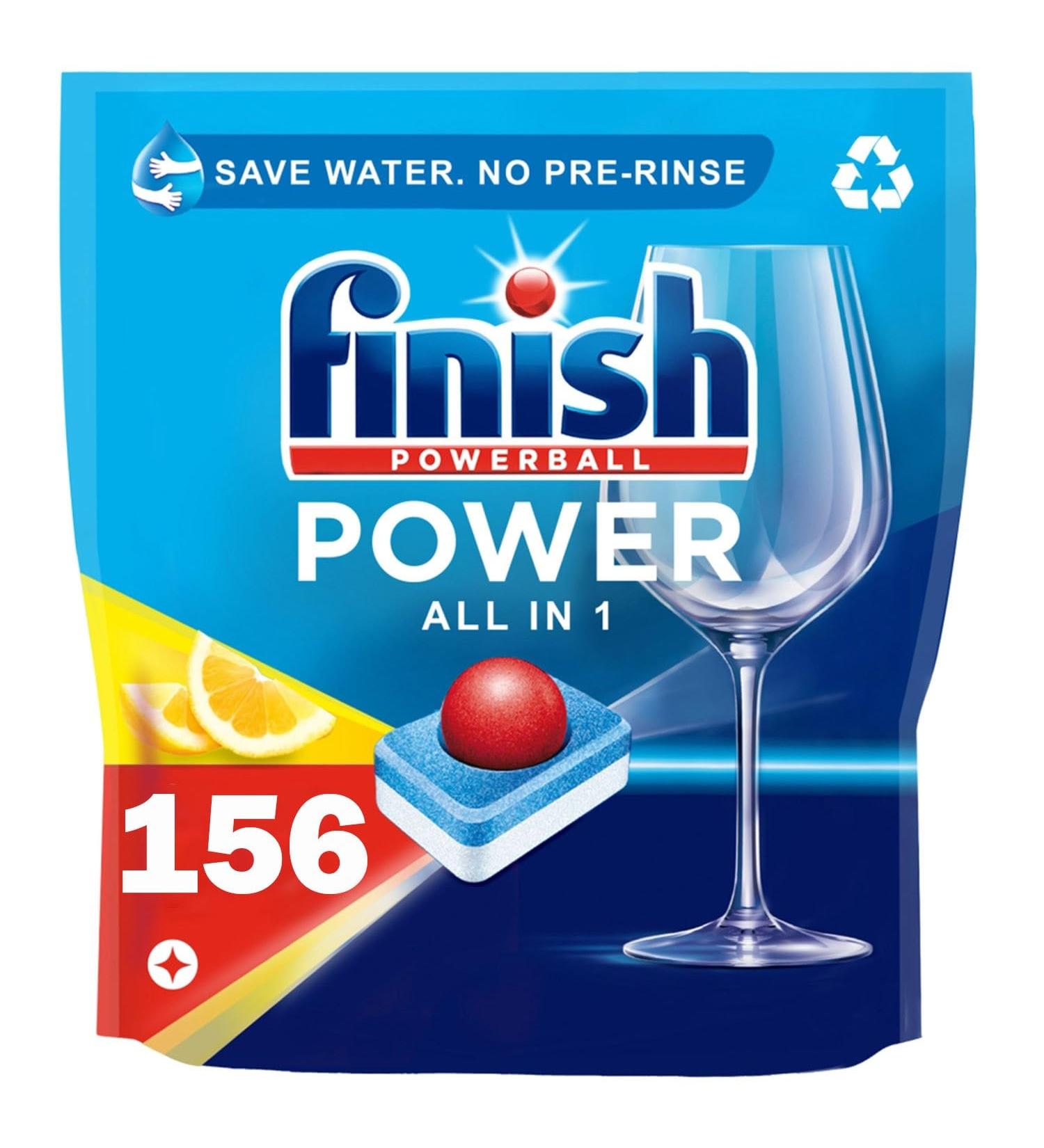 6 x 26 Finish Powerball All In One Lemon Dishwasher Tablets Total 156 - Buy Online on GoSupps.com
