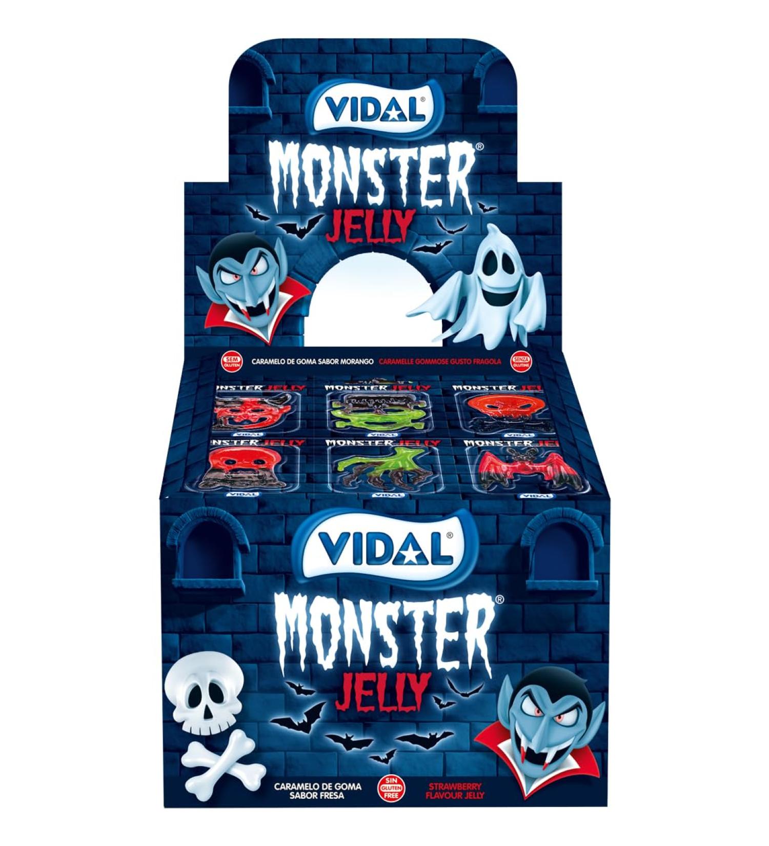  Vidal Monster Jelly Monsters Gummy Vidal 66 Pieces 11g Gluten Free - Buy Online on GoSupps.com