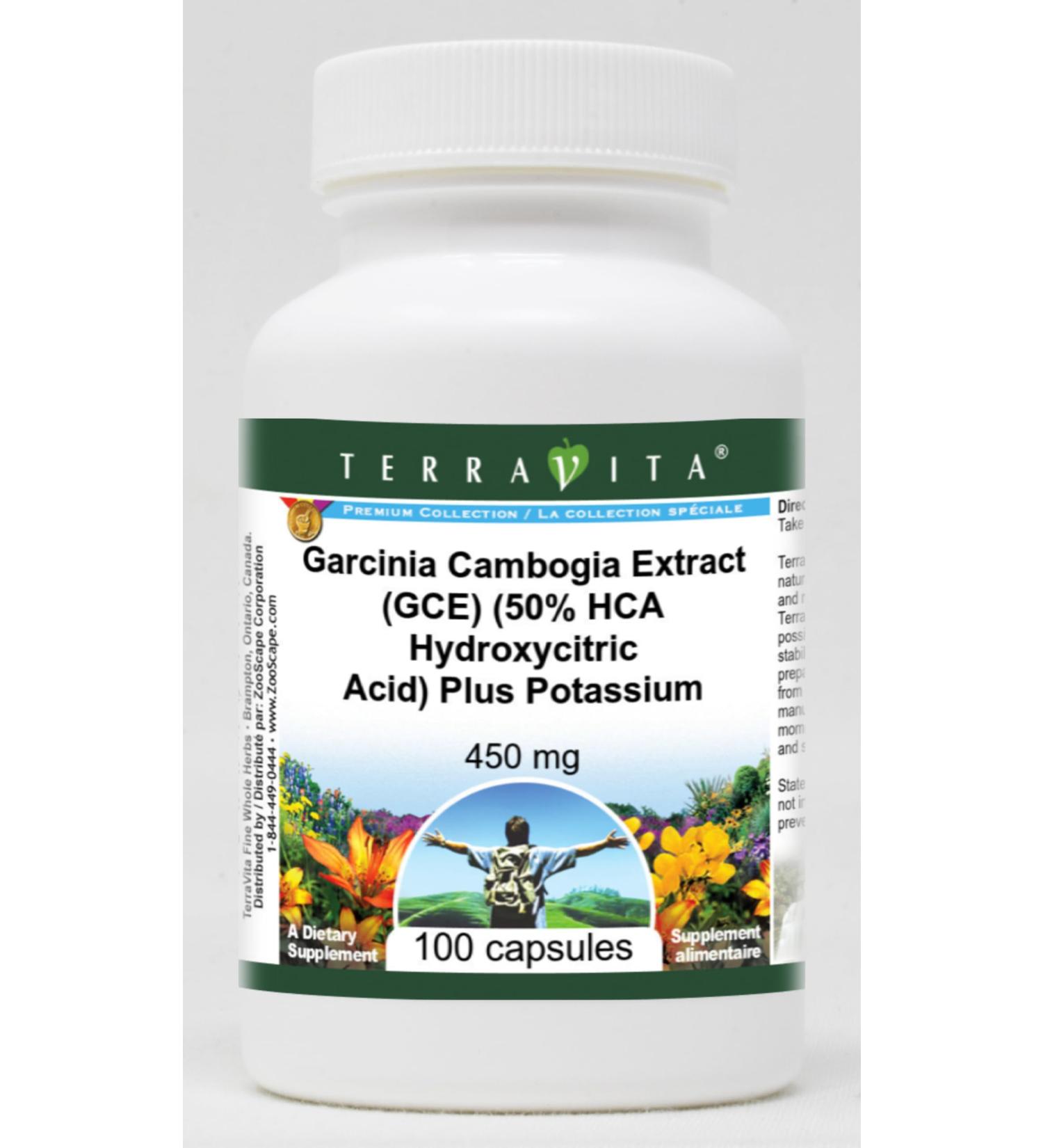Garcinia Cambogia Extract 450mg - 50% HCA & Potassium - 100 Capsules for Weight Loss | International Shipping - Buy Online on GoSupps.com