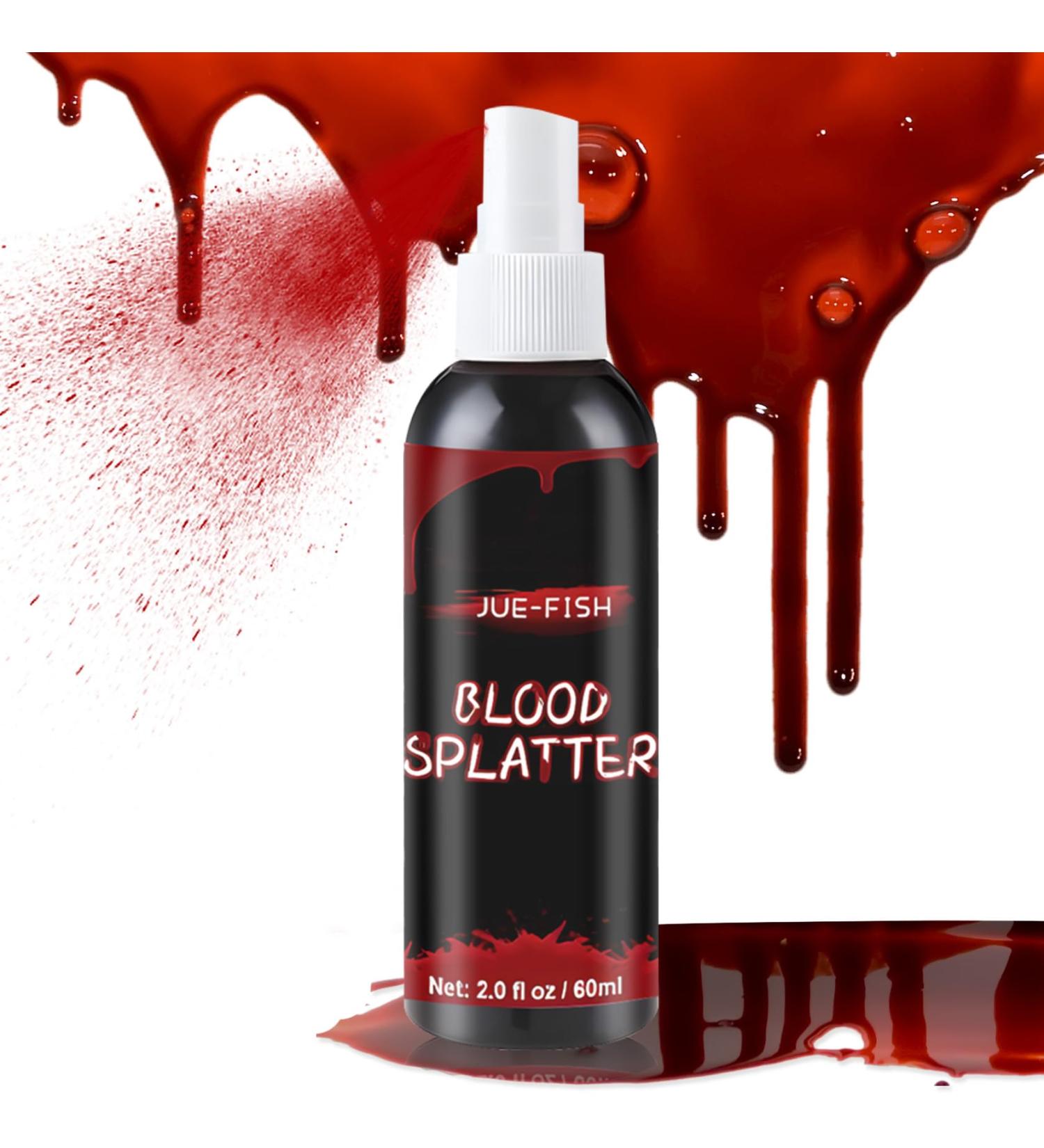 Buy Fake Blood Makeup Spray - Halloween Liquid Blood for Costumes Cosplay and SFX Effects - Buy Online on GoSupps.com