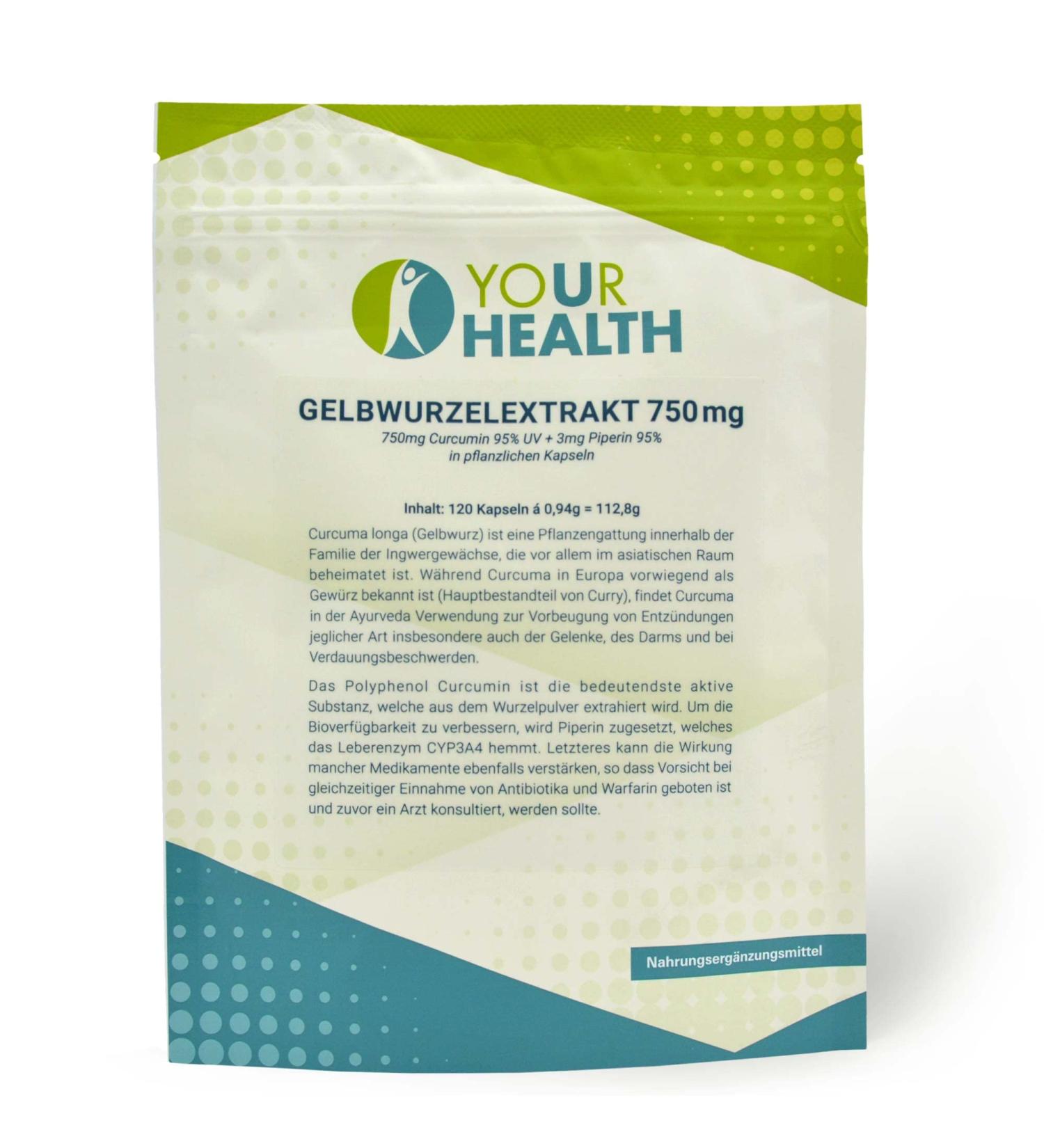 uHealth Goldenseal Extract 750 mg | Vegan Turmeric Capsules - 120 Count | Natural Preservative-Free Dietary Supplement for Immune Support - Buy Online on GoSupps.com