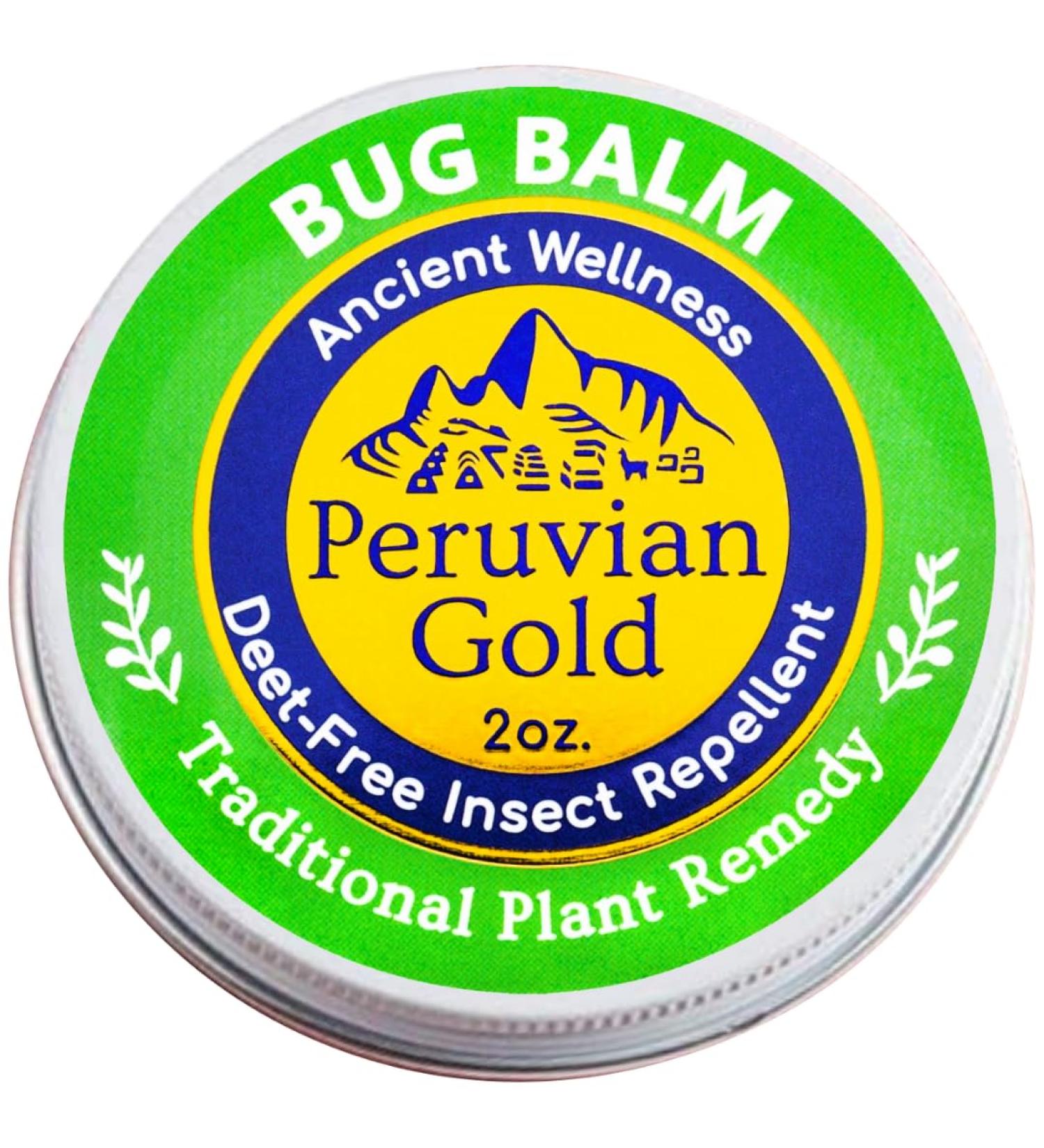 Bug Off Balm Peruvian Gold DEET-Free Insect Repellent with Citronella | Natural, Clean, and Effective Protection | 2oz | Safe for The Whole Family - Buy Online on GoSupps.com