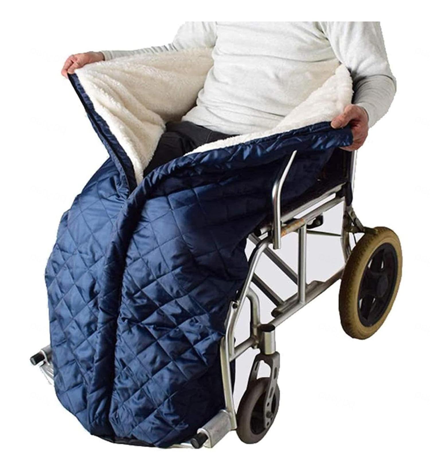 Wheelchair Cover for Adults 100% Waterproof Fleece-Lined Lap Blankets for Elderly Universal Wheelchair Accessory for Adults - Buy Online on GoSupps.com