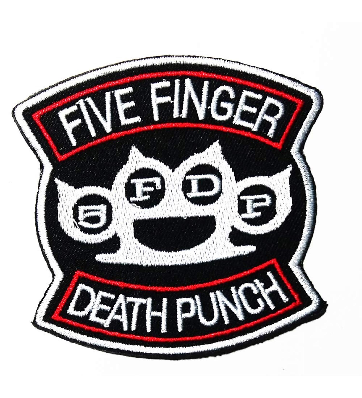 Music F Death Punch Heavy Metal Groove Metal Thrash Metal Alternative Metal Hard Rock Band Music Logo Patch Embroidered Sew Iron On Patches Badge Bags Hat Jeans Shoes T-Shirt Applique