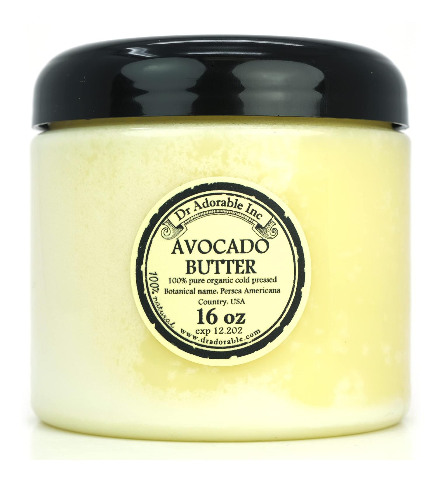 Dr Adorable Avocado Butter 16 oz - Pure Organic Raw Refined | International Shipping Available - Buy Online on GoSupps.com