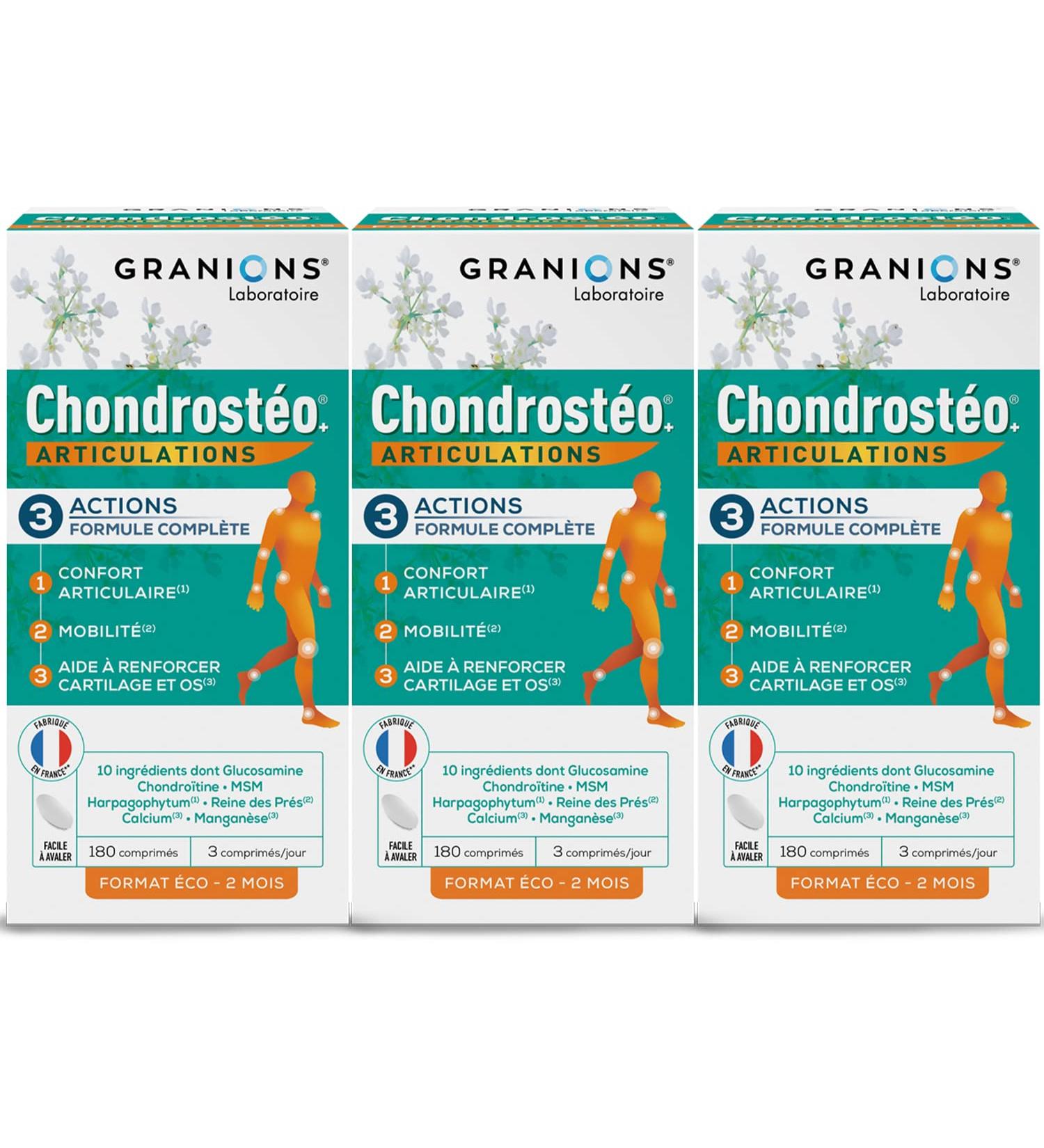 CHONDROSTEO+ 6 MONTHS - 3 x 180 tablets in blister pack - Buy Online on GoSupps.com