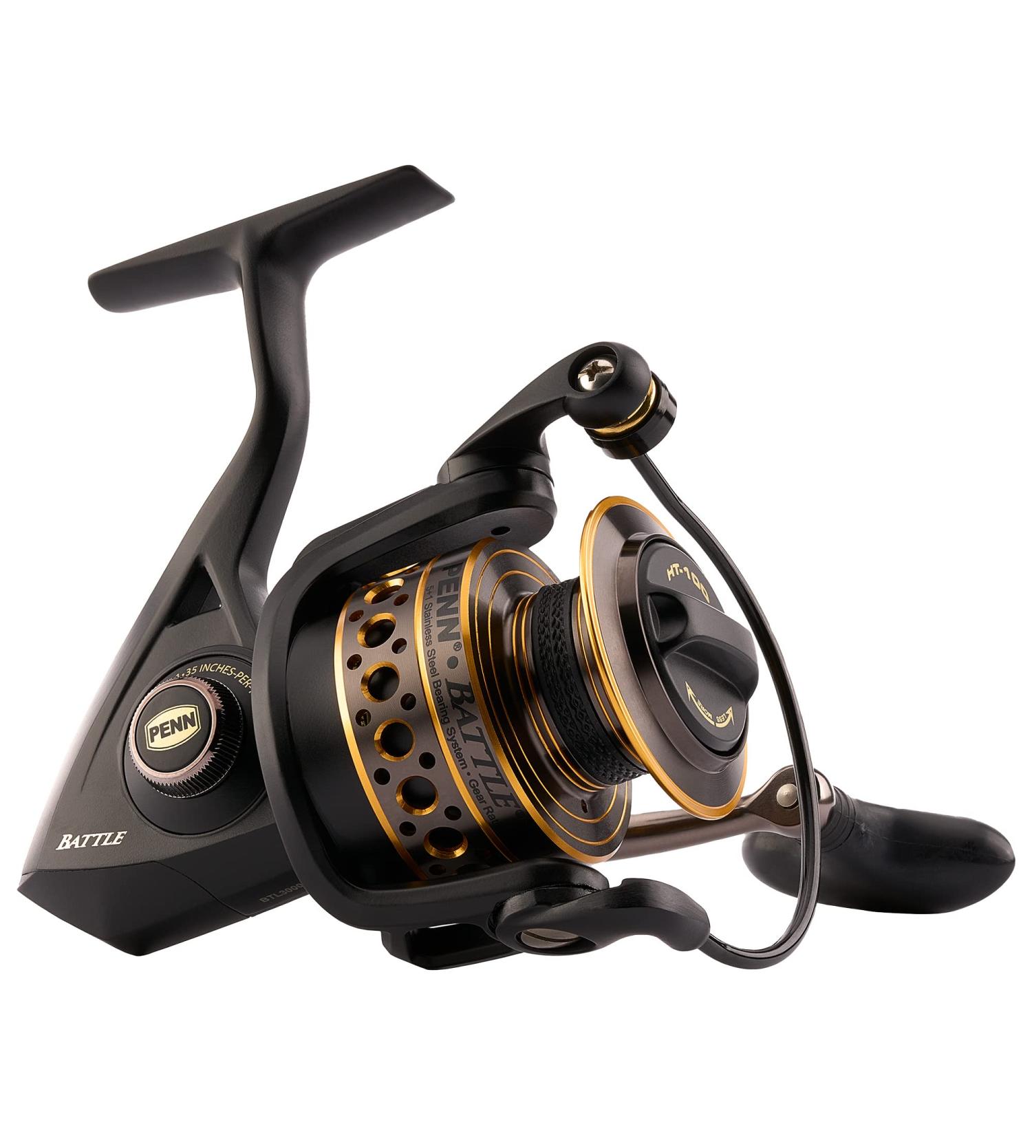 PENN Battle Spinning Reel Kit Size 5000 - Right/Left Handle Position - HT-100 Front Drag System - Includes Reel Cover and Spare Spool - 6000 - Buy Online on GoSupps.com