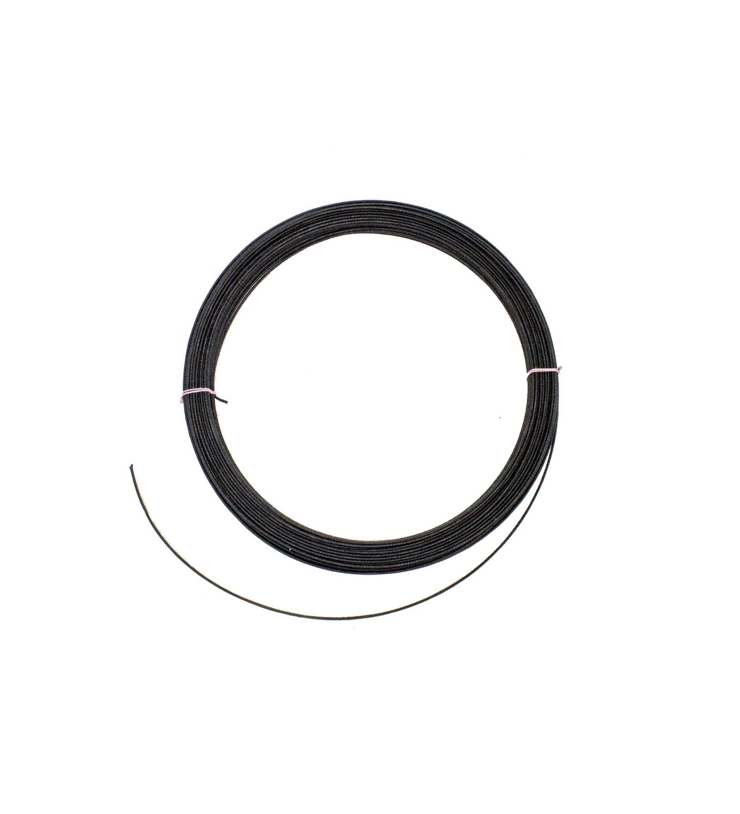 19g Cotton Covered Millinery Wire Standard Firm Black- 60 Yards